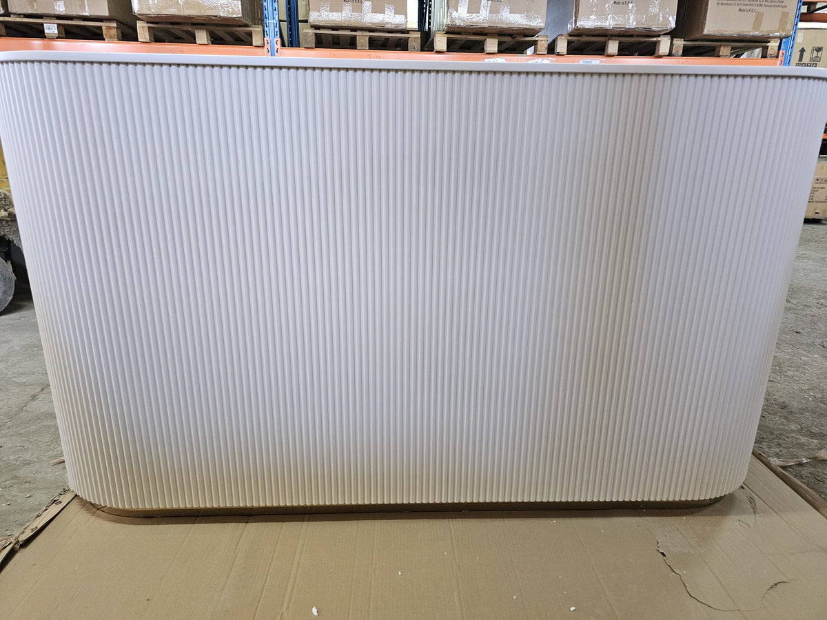 OUTLET 44 - Averne LED beauty reception desk – salon reception counter 180cm - White