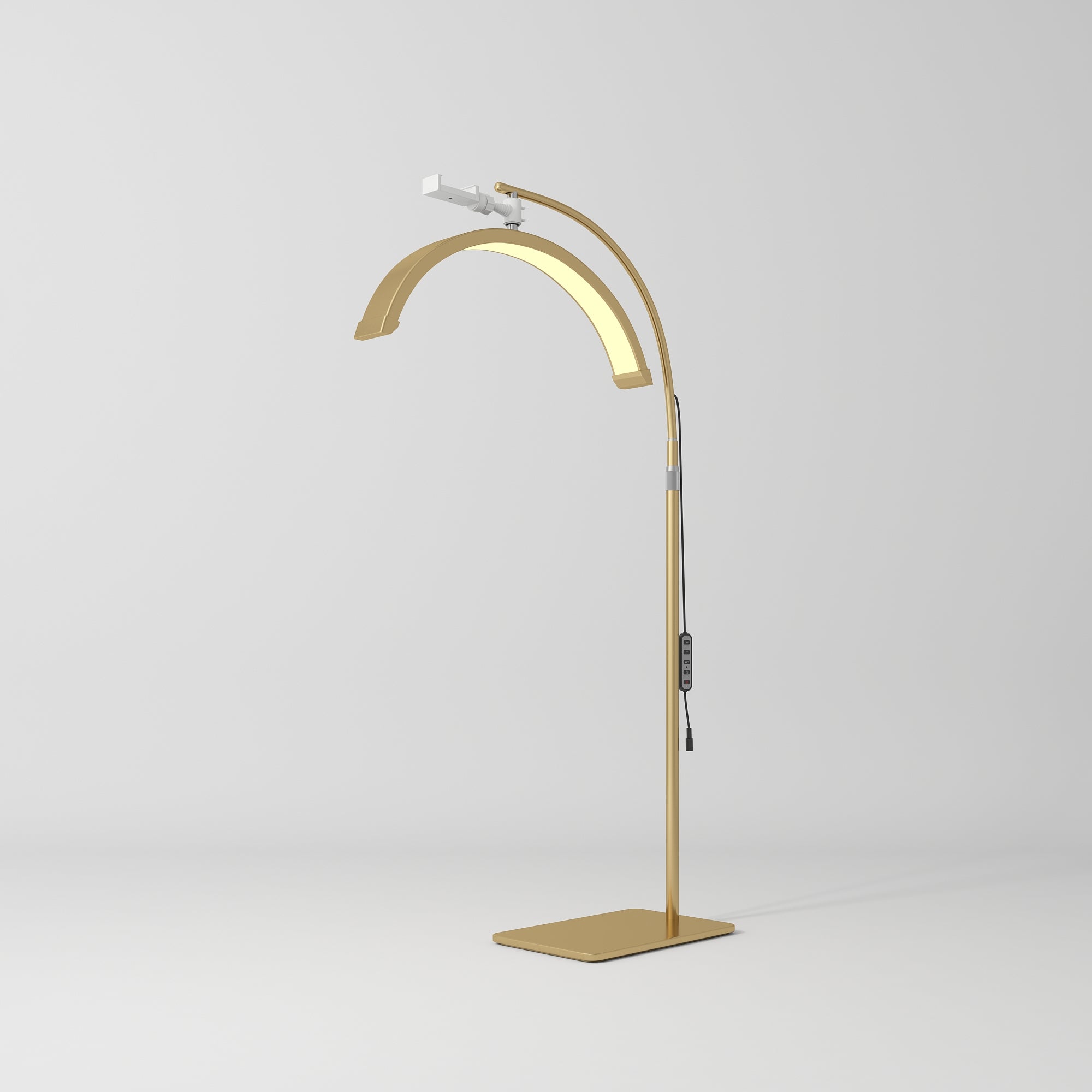 Zestaw Kompletny Salon Étoile Kamienny Taupe - Elektryczne łóżko, Krzesło, Lampa i Pomocnik kosmetyczny