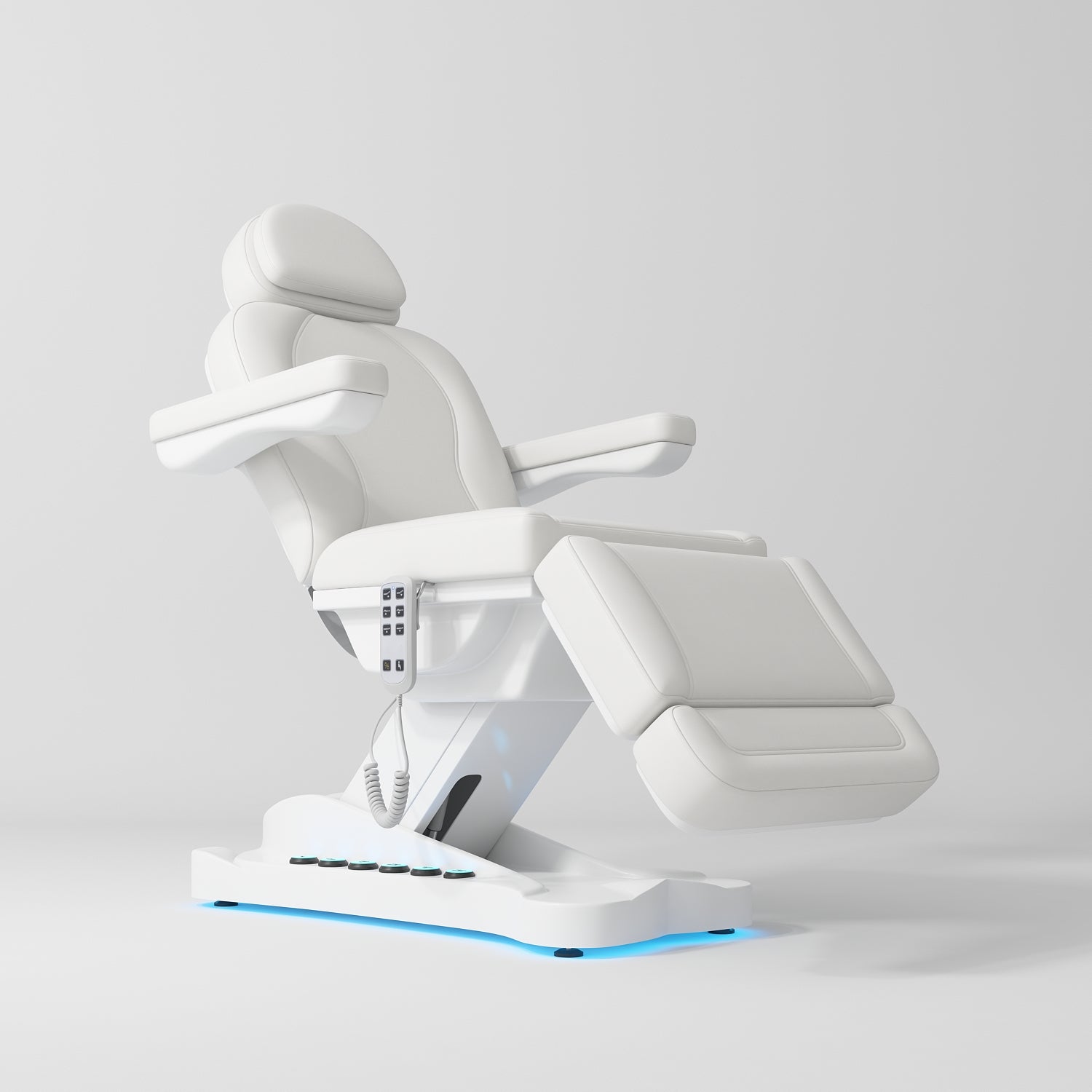 Éclat – elektryczne łóżko zabiegowe ze sterowaniem nożnym - Biały