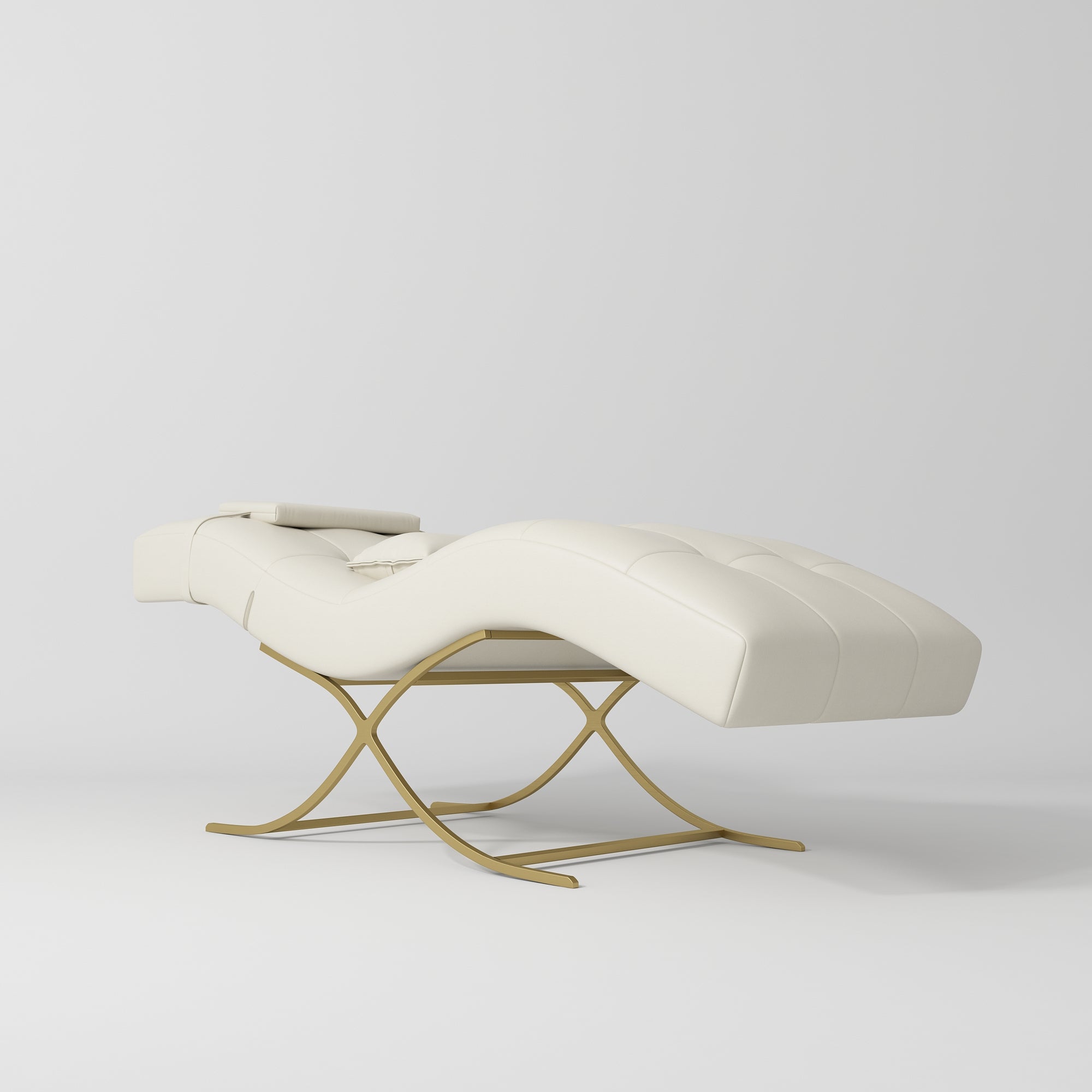 Łóżko kosmetyczne do stylizacji rzęs Elegance | Luksus i Komfort - Kremowy