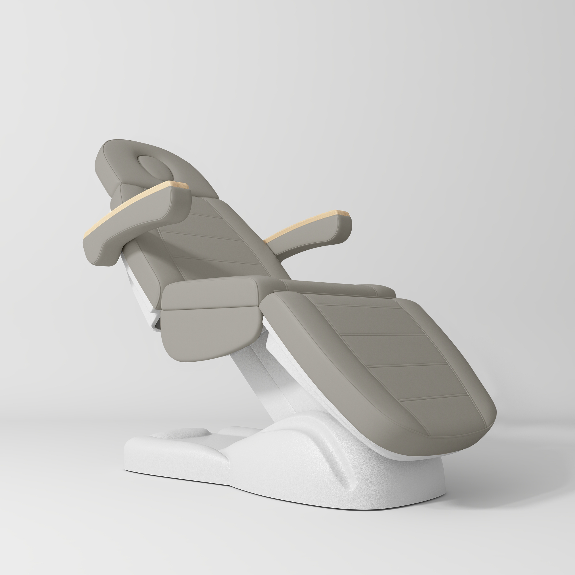 Luksusowe łóżko kosmetyczne Grace - Perłowy Szarobeż