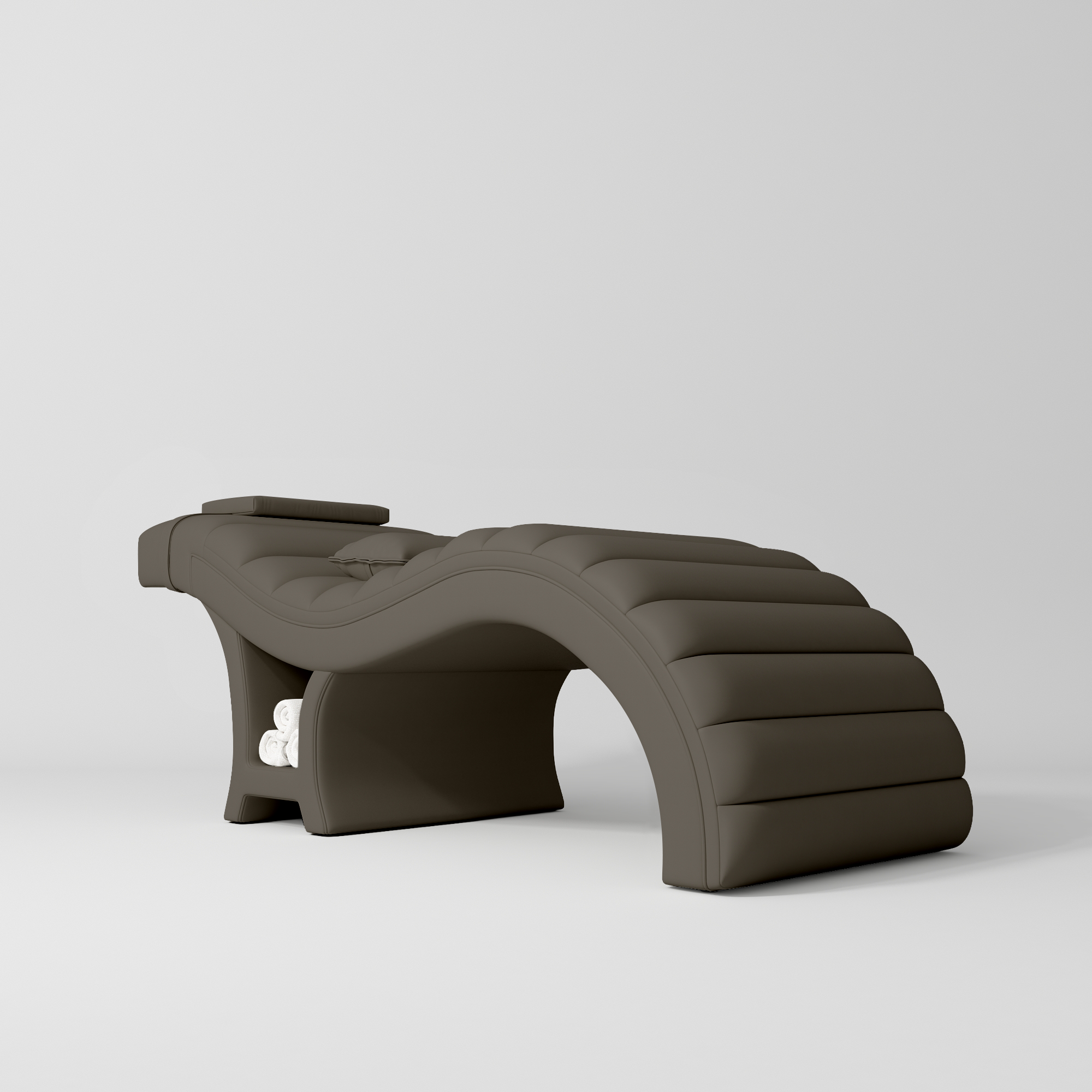 Łóżko kosmetyczne do stylizacji rzęs Luxe – Ergonomiczne i luksusowe - Czekoladowa Mocha