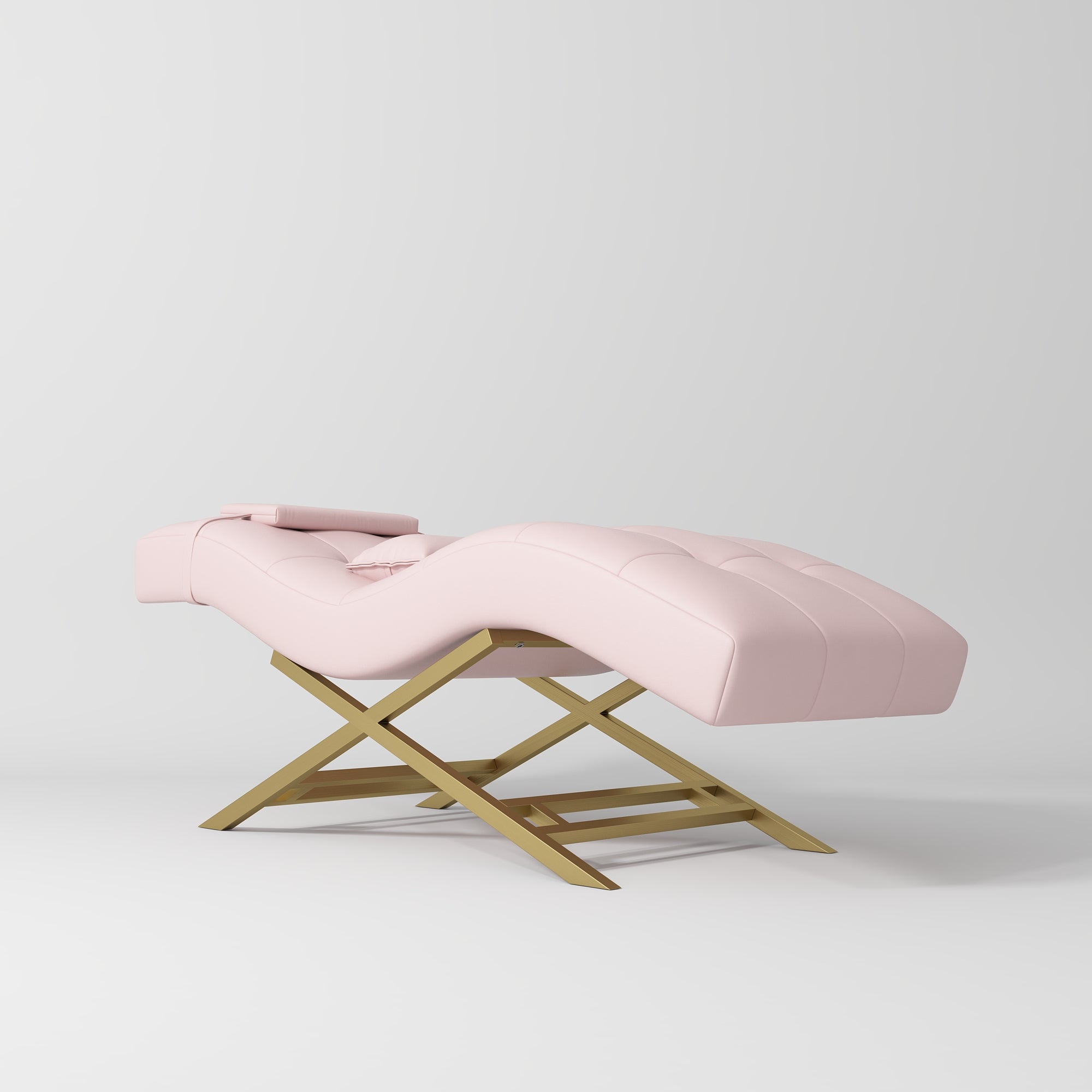 Łóżko kosmetyczne do stylizacji rzęs Majesty – Jasno Różowy