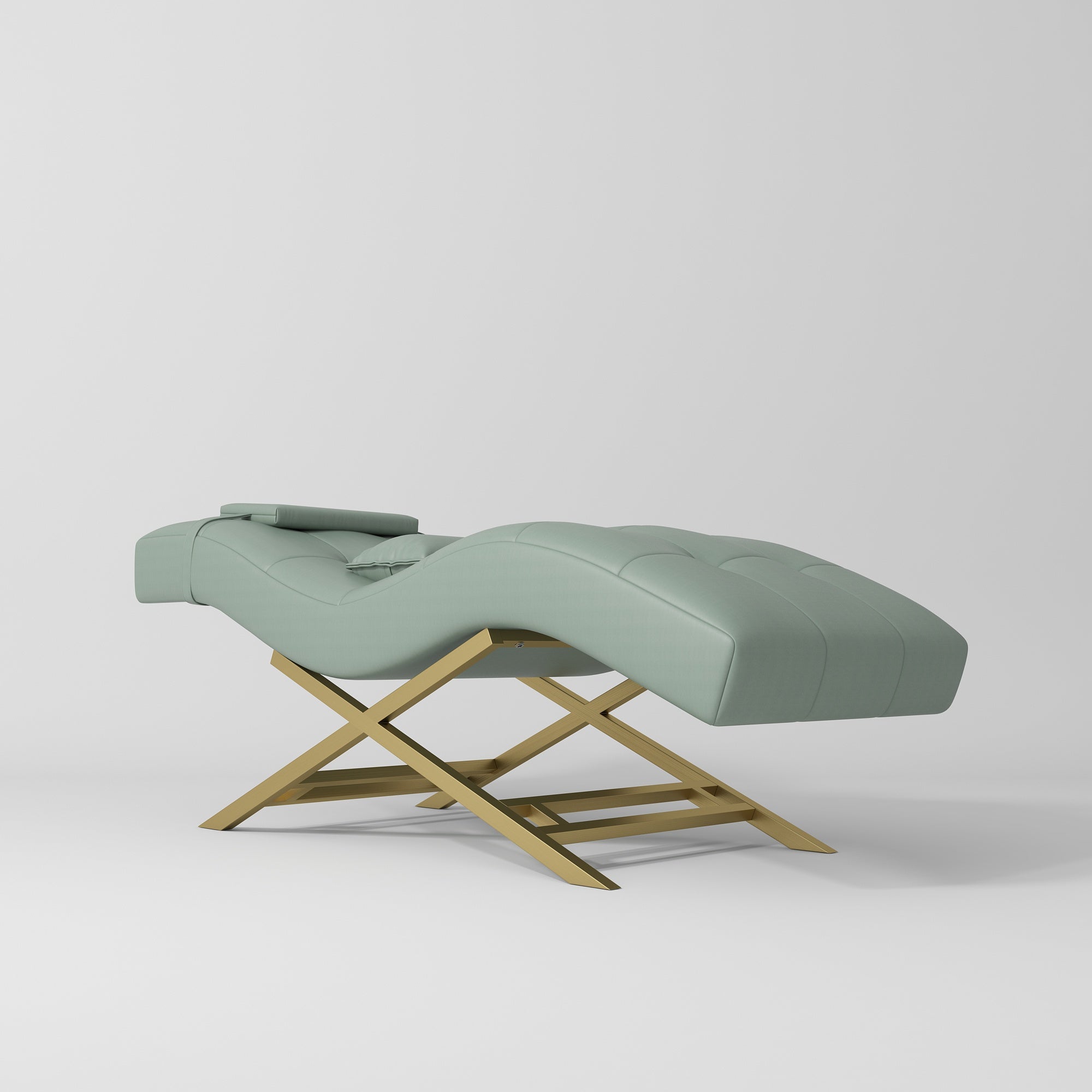 Łóżko kosmetyczne do stylizacji rzęs Majesty – Oliwkowy