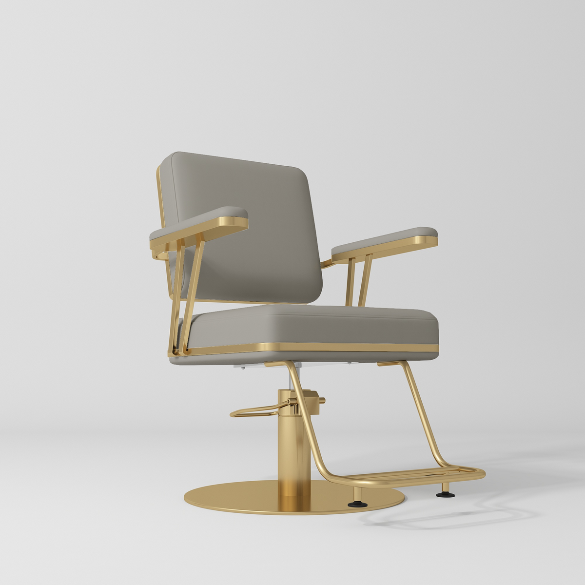 Opéra – fauteuil de coiffure premium - Gris-beige perlé