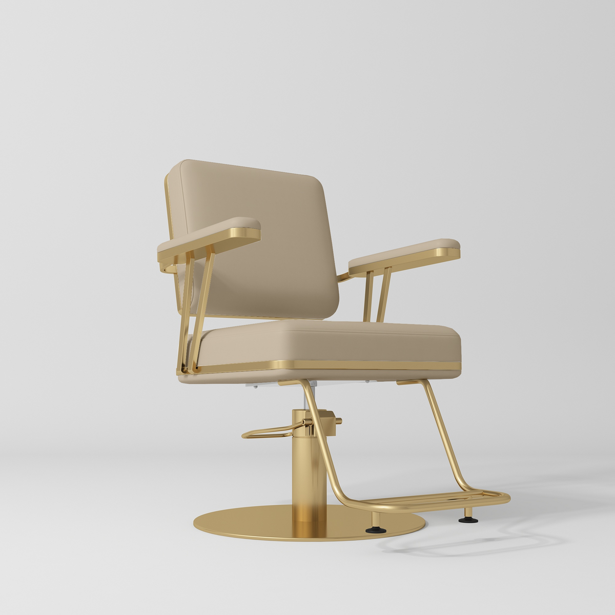Opéra – fauteuil de coiffure haut de gamme - Beige chaud