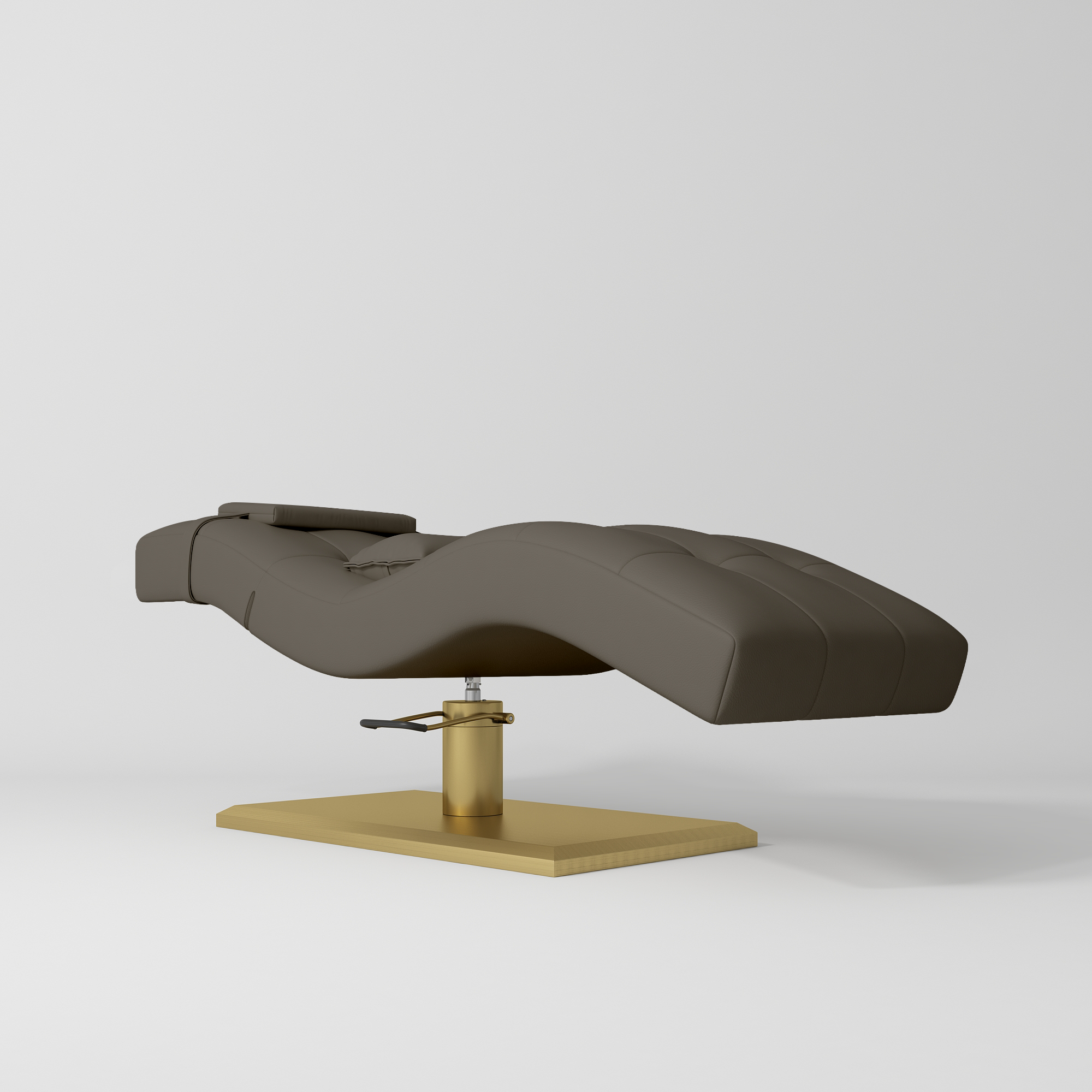 Łóżko kosmetyczne hydrauliczne do stylizacji rzęs Prestige - Czekoladowa Mocha