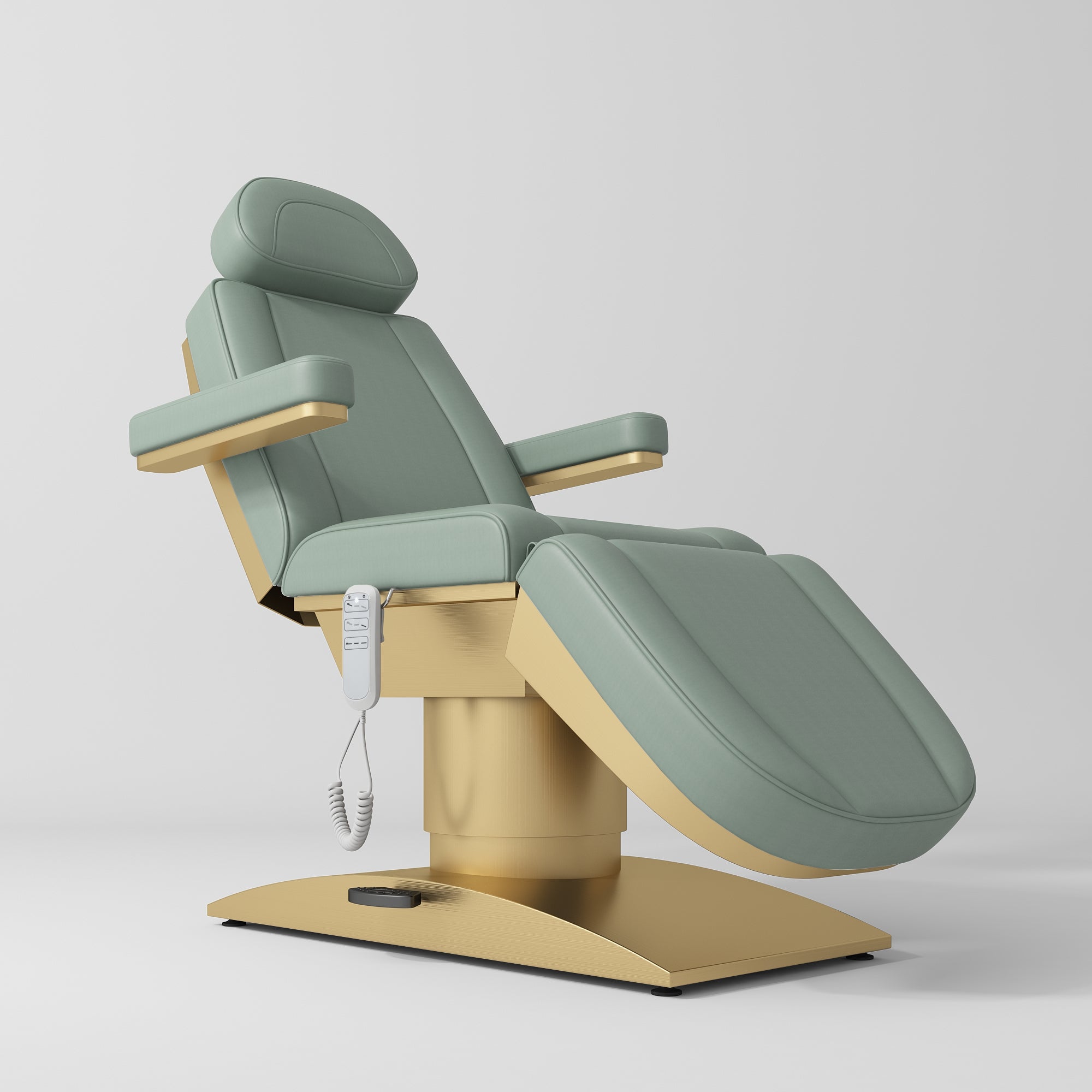 Virtue – luksusowe elektryczne łóżko kosmetyczne 360° - Oliwkowy