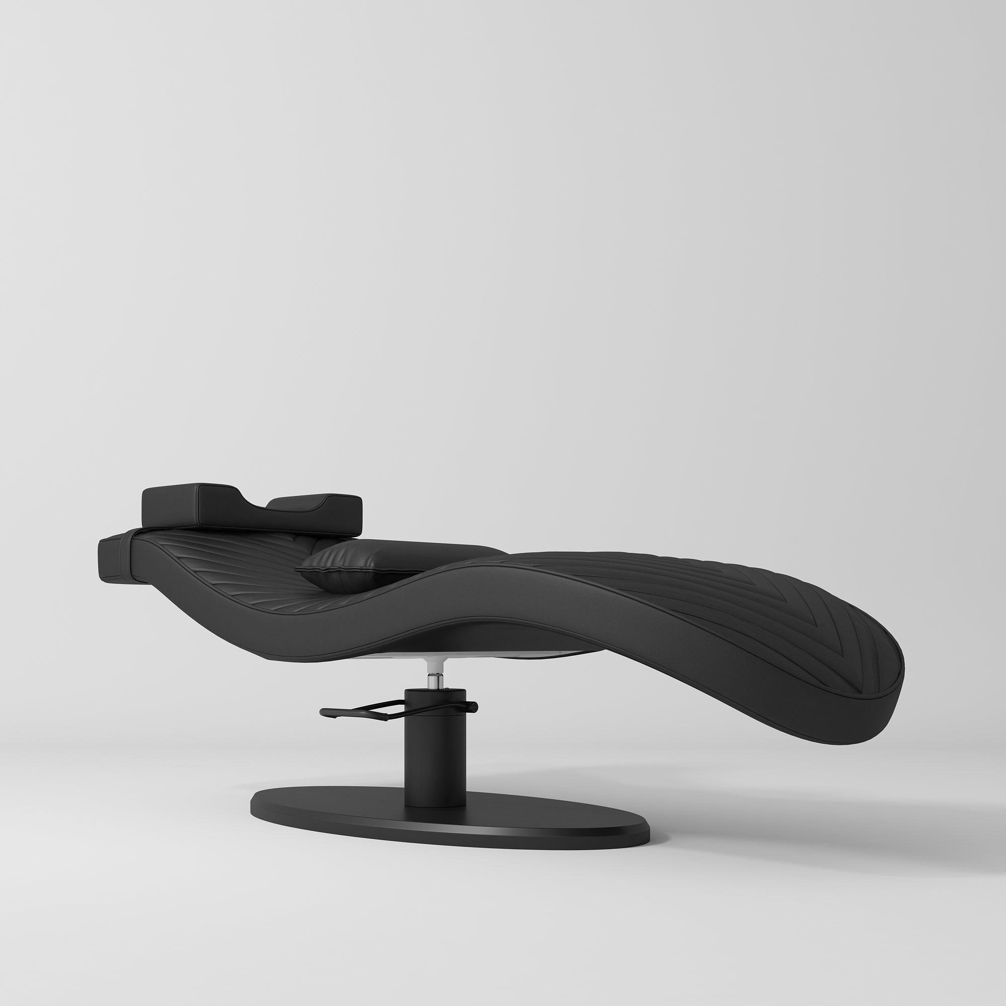 Ergonomiczne łóżko kosmetyczne do zabiegów beauty Royale - Czarny