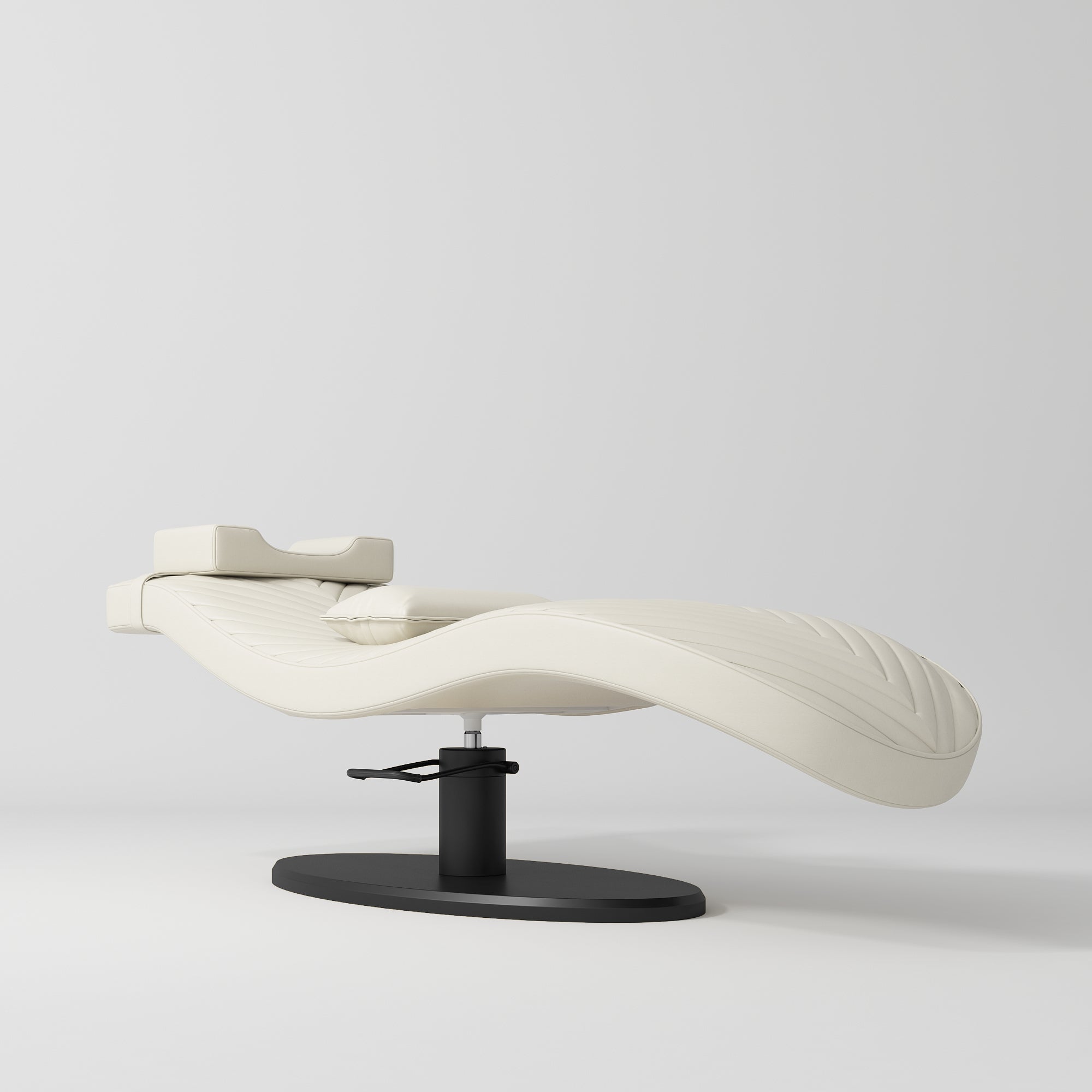 Ergonomiczne łóżko kosmetyczne do zabiegów beauty Royale - Kremowy