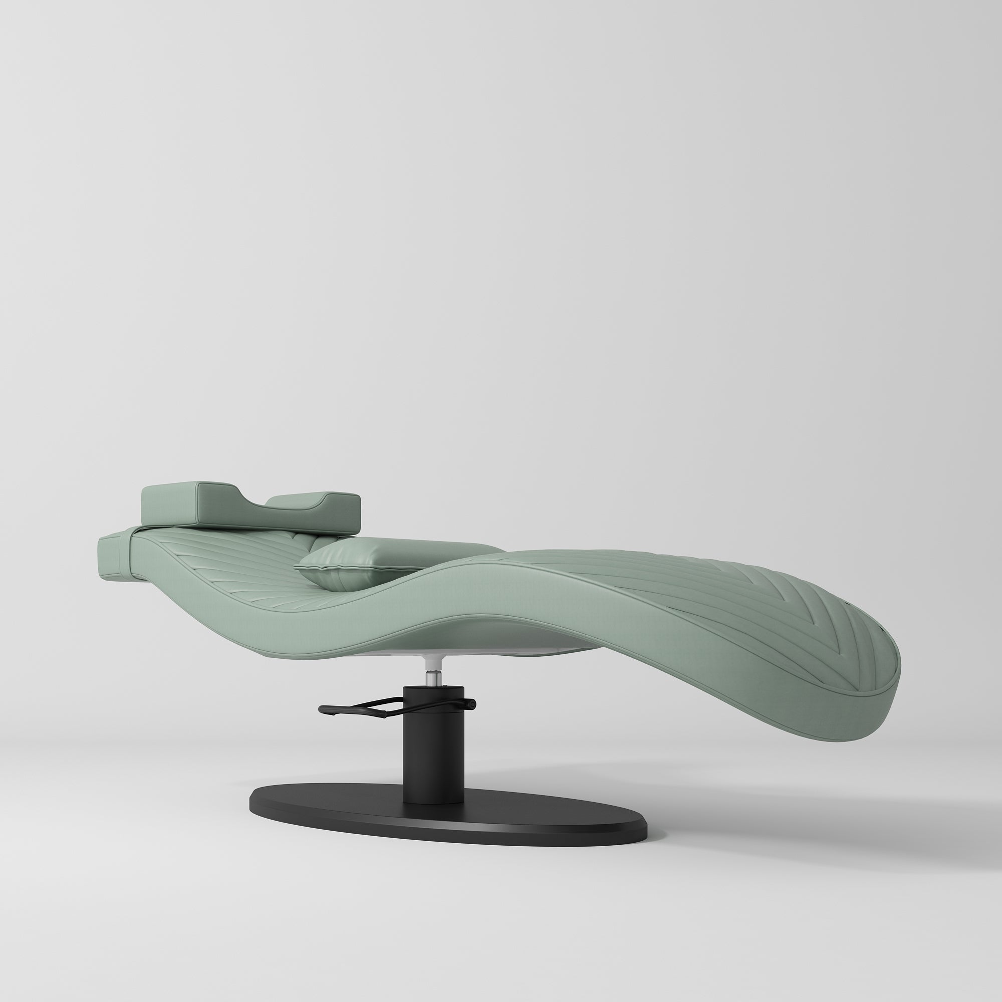 Ergonomiczne łóżko kosmetyczne do zabiegów beauty Royale - Oliwkowy