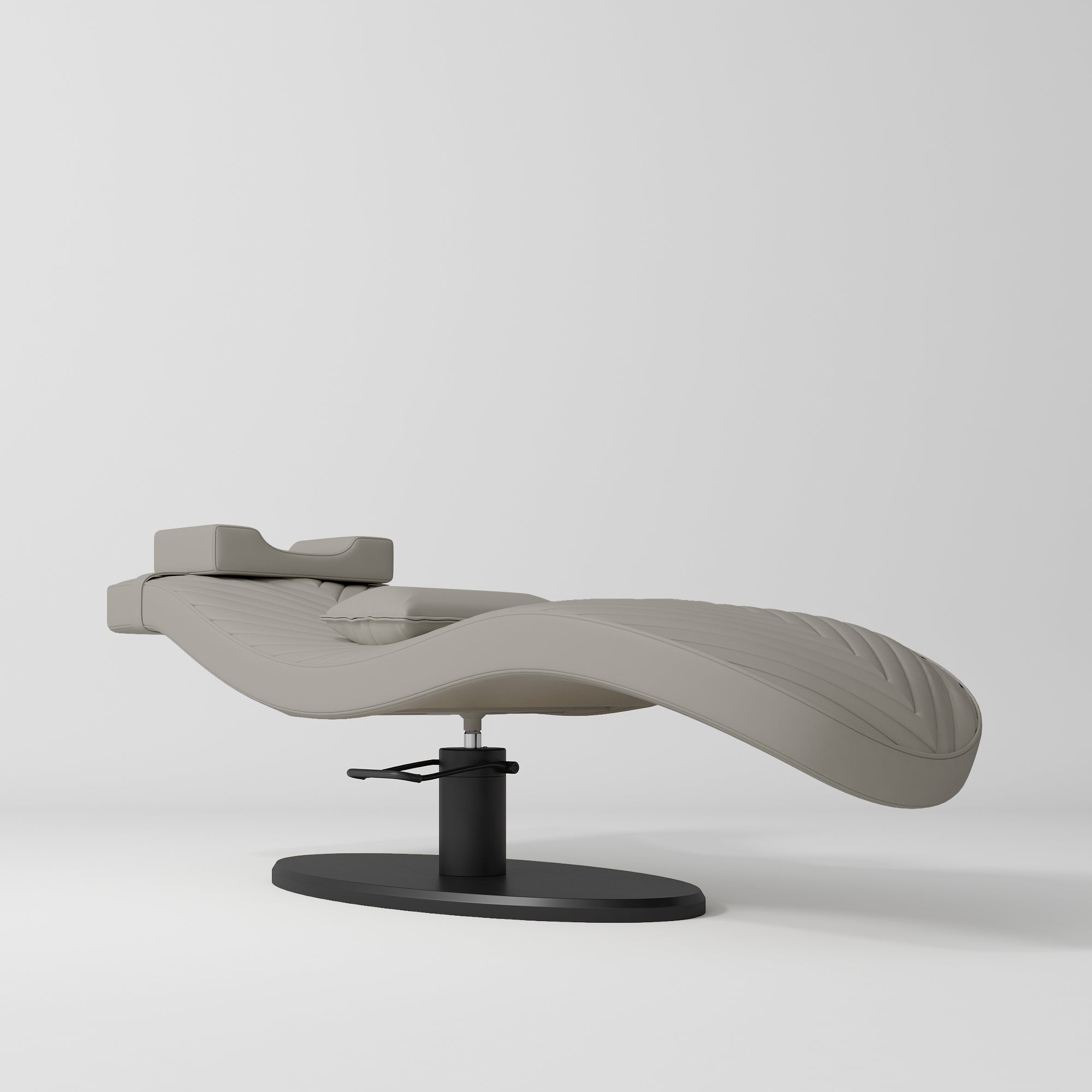 Ergonomiczne łóżko kosmetyczne do zabiegów beauty Royale - Perłowy Szarobeż