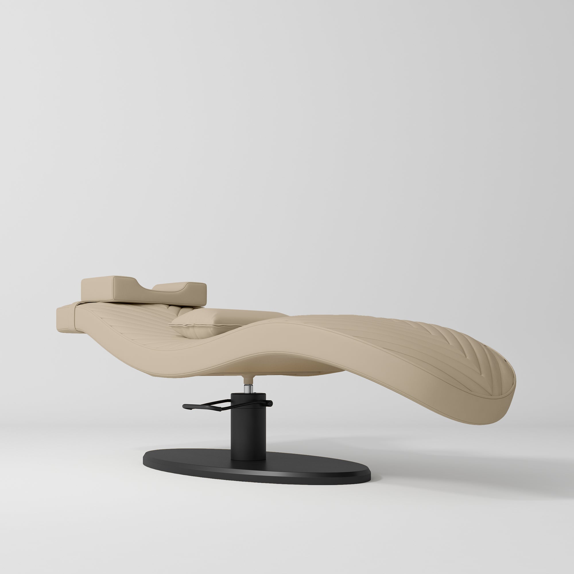 Ergonomiczne łóżko kosmetyczne do zabiegów beauty Royale - Ciepły Beżowy