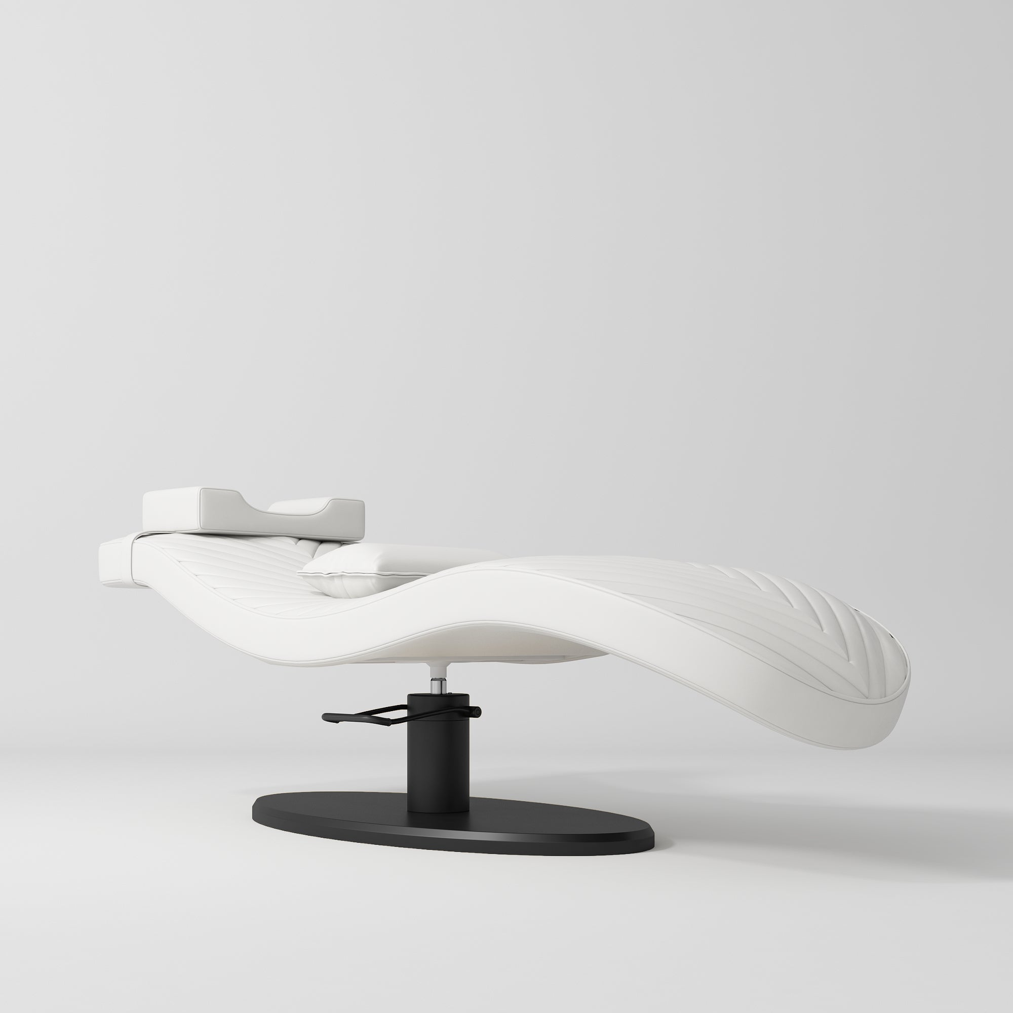 Ergonomiczne łóżko kosmetyczne do zabiegów beauty Royale - Biały