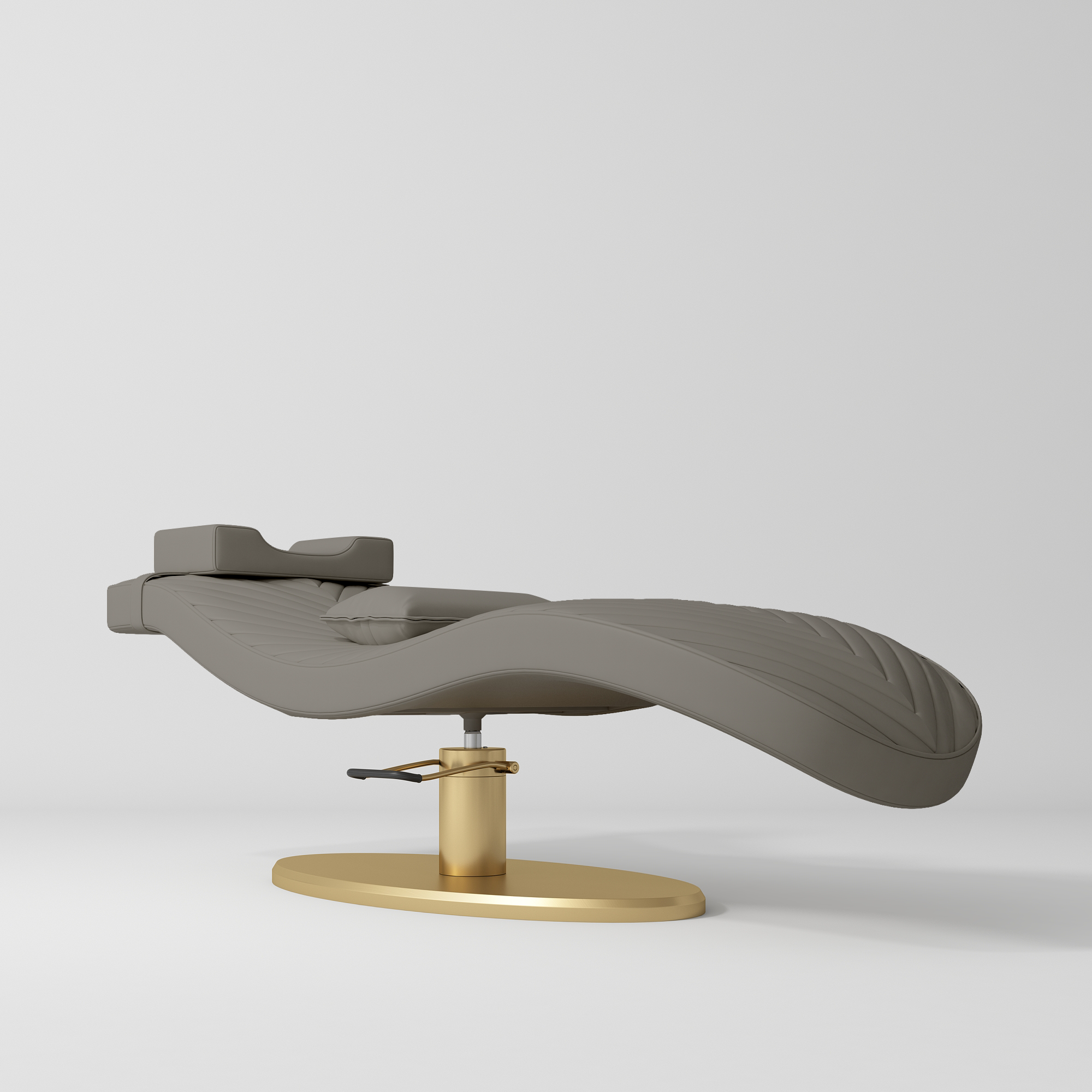 Ergonomiczne łóżko kosmetyczne do zabiegów beauty Royale - Głęboki Popiel