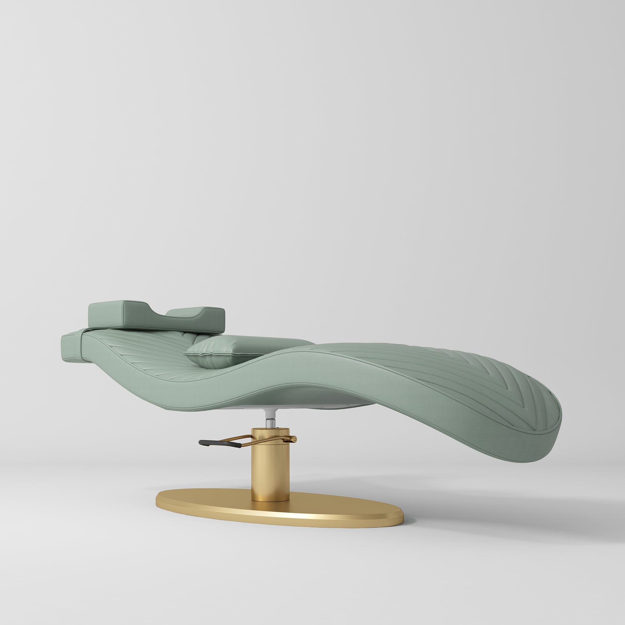 Ergonomiczne łóżko kosmetyczne do zabiegów beauty Royale - Oliwkowy