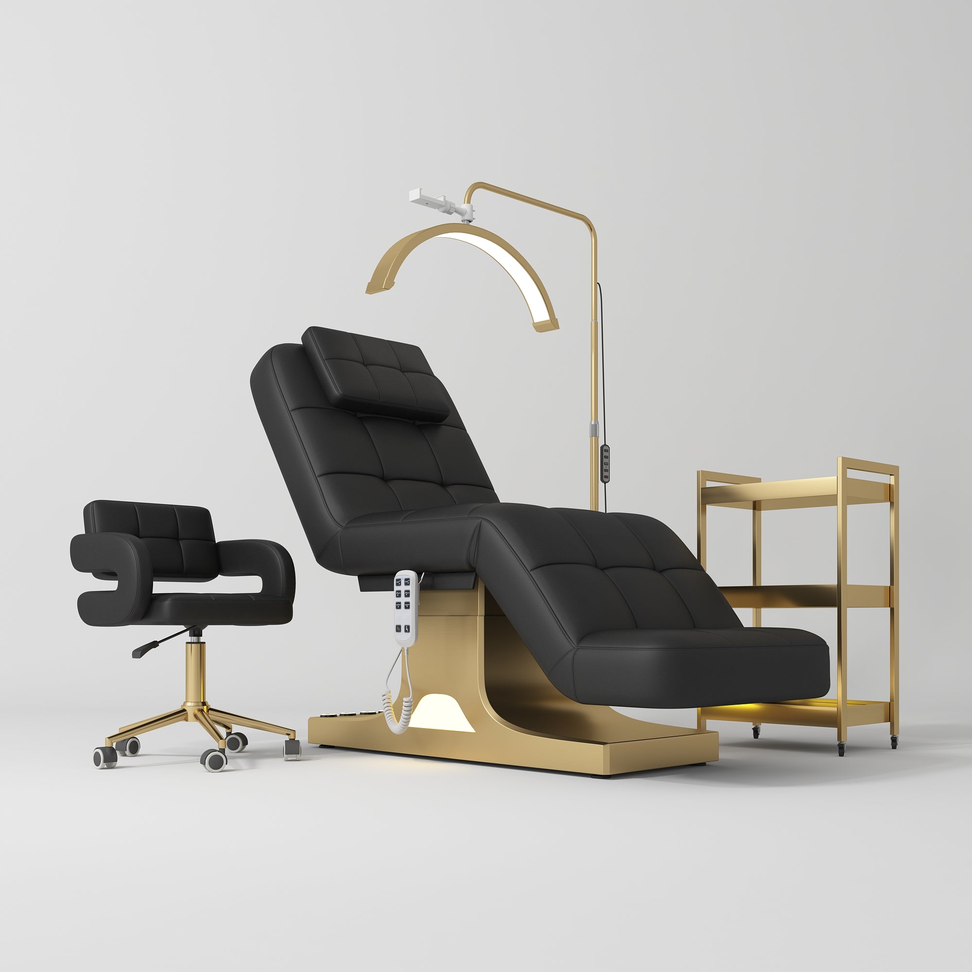 Möbelset für Salon Saphir Version A – Schwarz