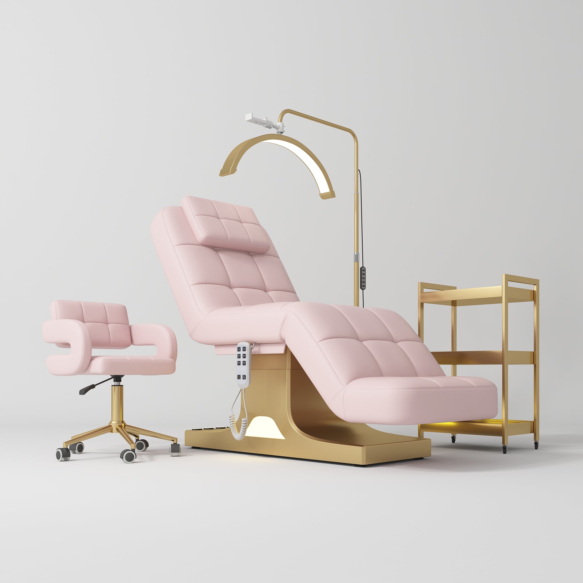 Möbelset für Salon Saphir Version A – Hellrosa