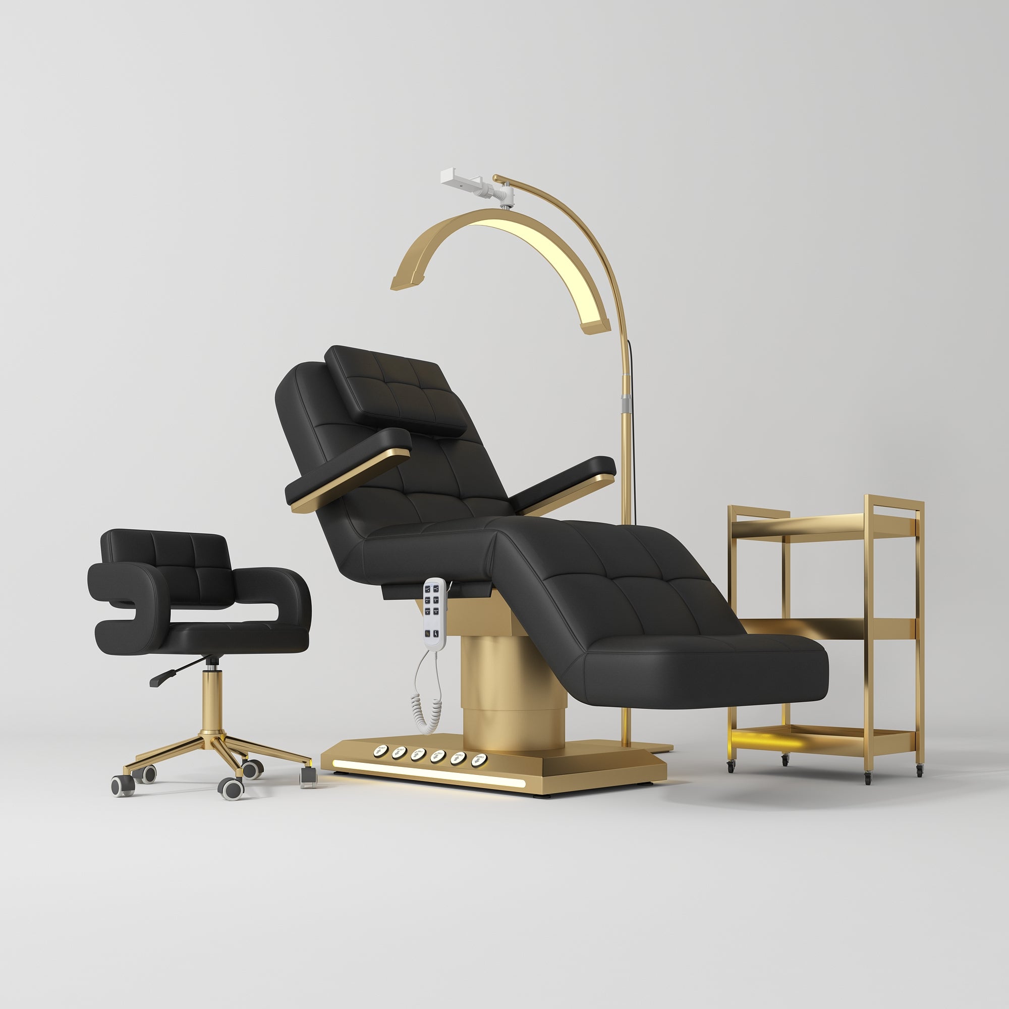 Möbelset für Salon Saphir Version B - Schwarz