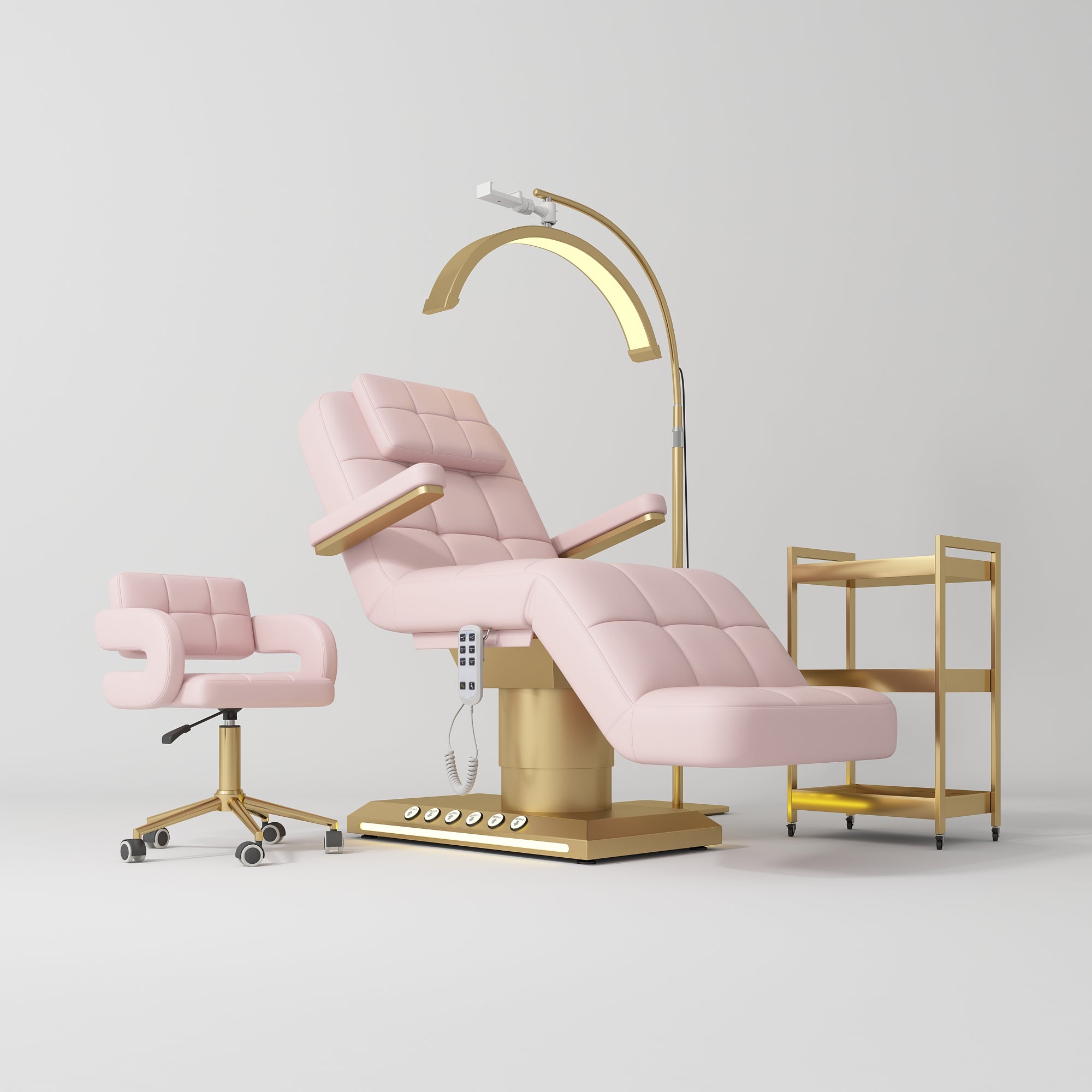 Möbelset für Salon Saphir Version B - Hellrosa