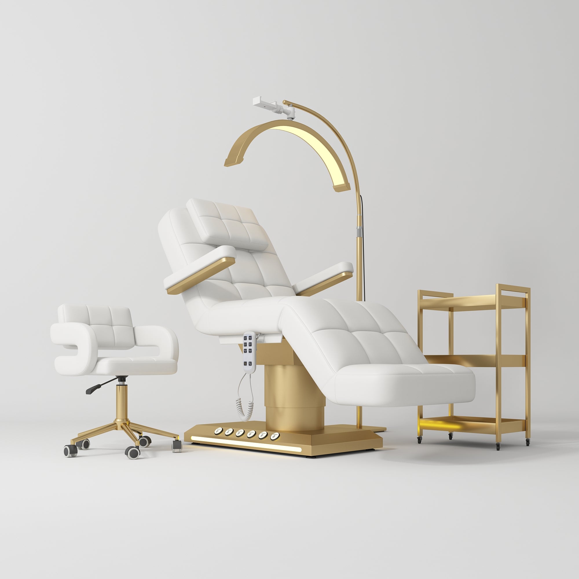 Möbelset für Salon Saphir Version B - Weiß