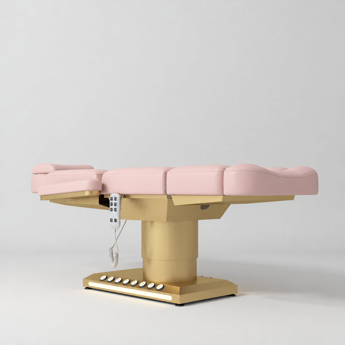 Aurélie – lettino estetico elettrico premium con comando a pedale - Rosa
