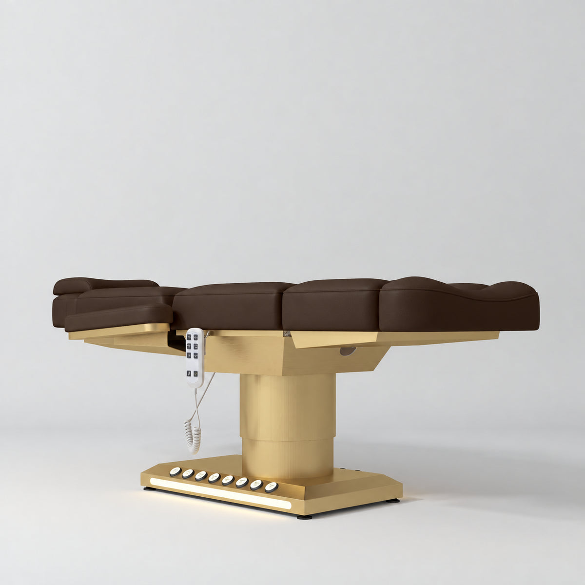 Aurélie – poltrona estetica elettrica premium con comando a pedale - Color mocha al cioccolato
