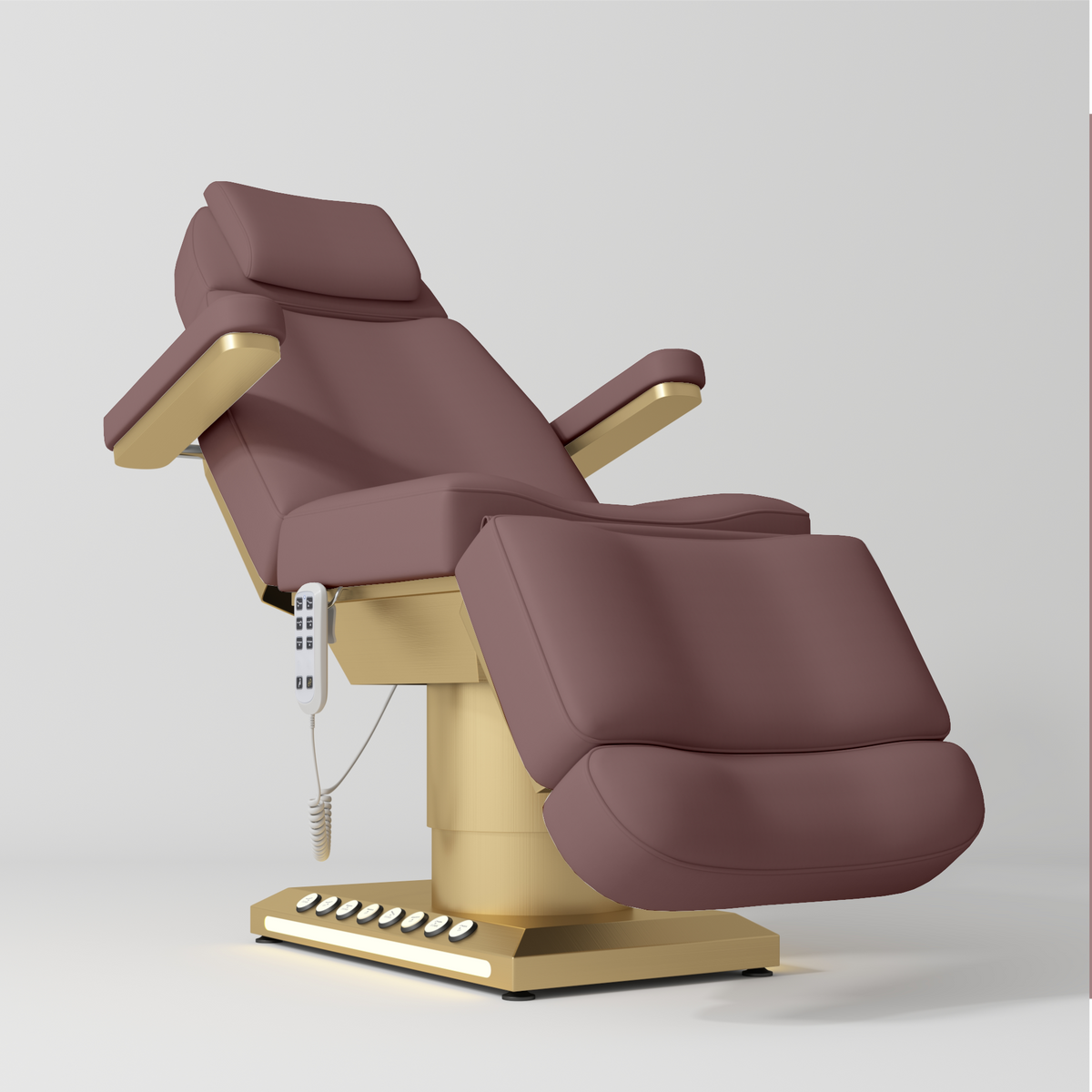 Aurélie – poltrona estetica elettrica premium con comando a pedale - Color rosa antico