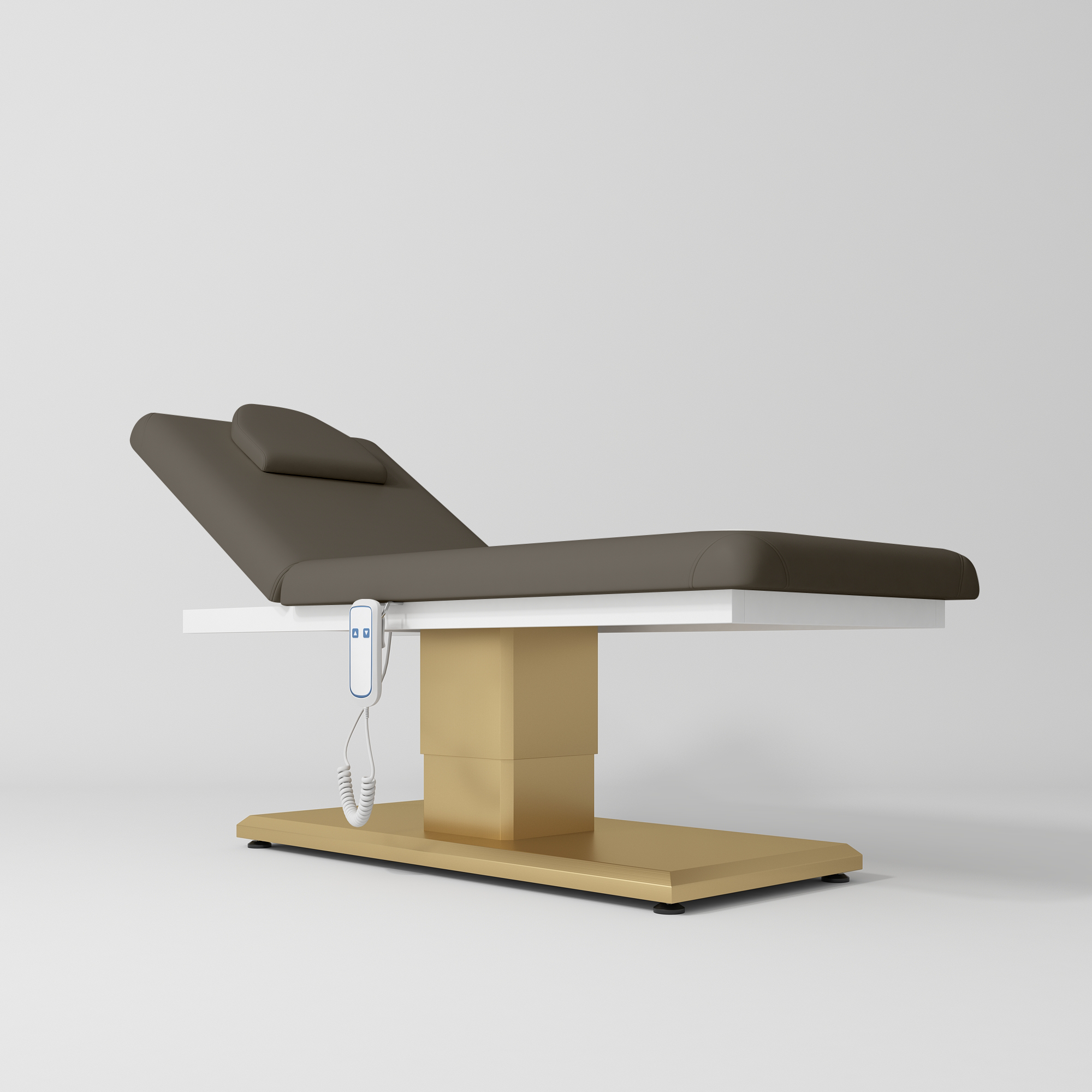 Elektryczne łóżko premium do masażu Chérie - Czekoladowa Mocha
