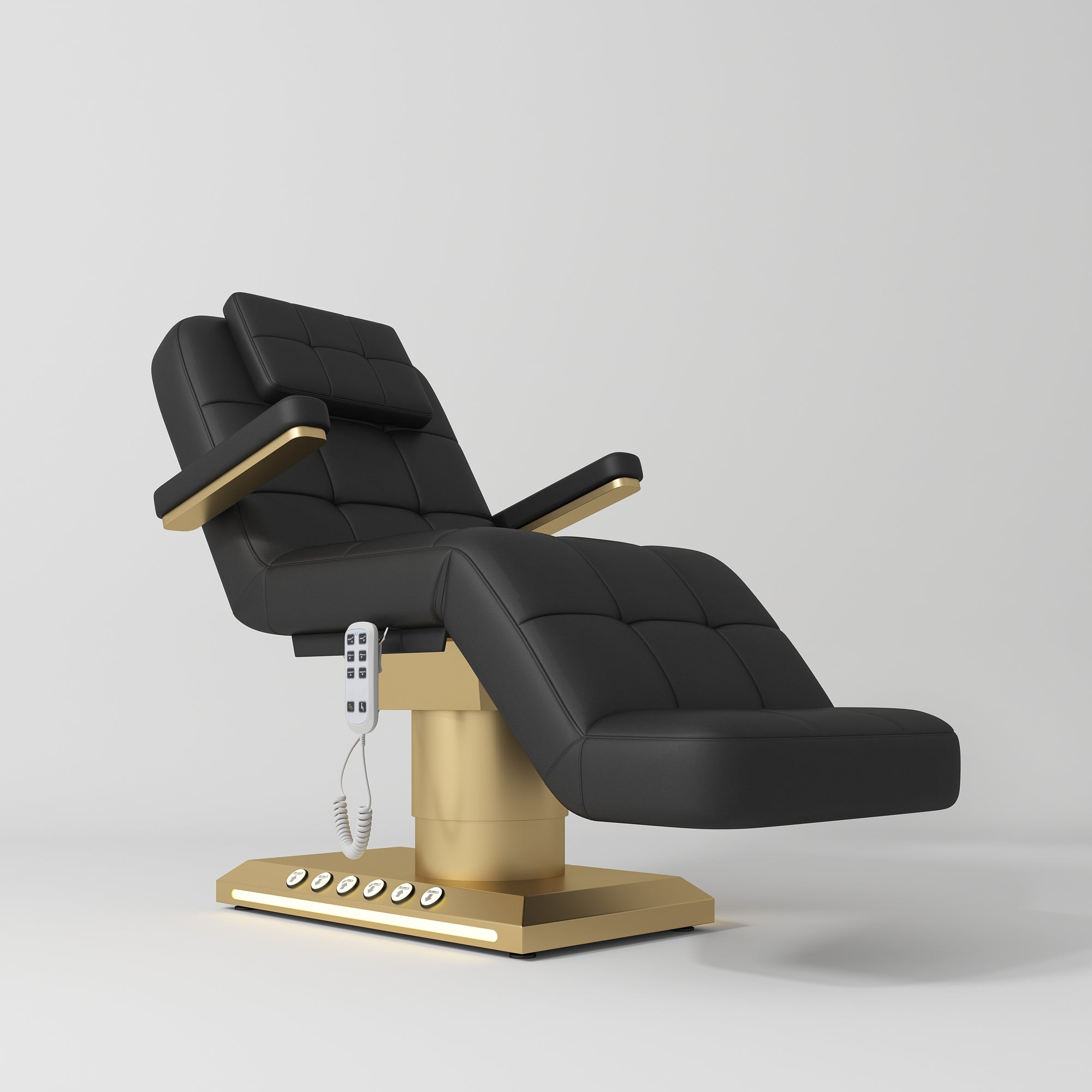 Saphir wersja B - luksusowe elektryczne łóżko kosmetyczne - Czarny