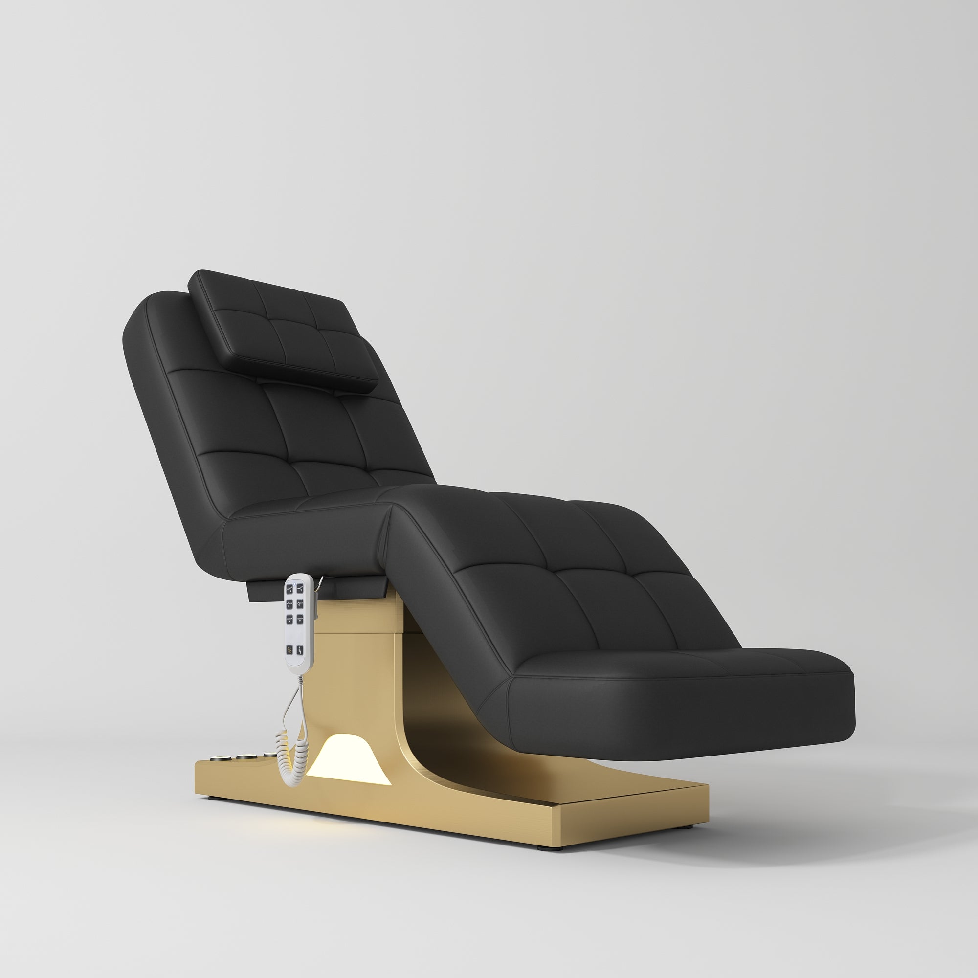 Saphir wersja A - luksusowe elektryczne łóżko kosmetyczne - Czarny