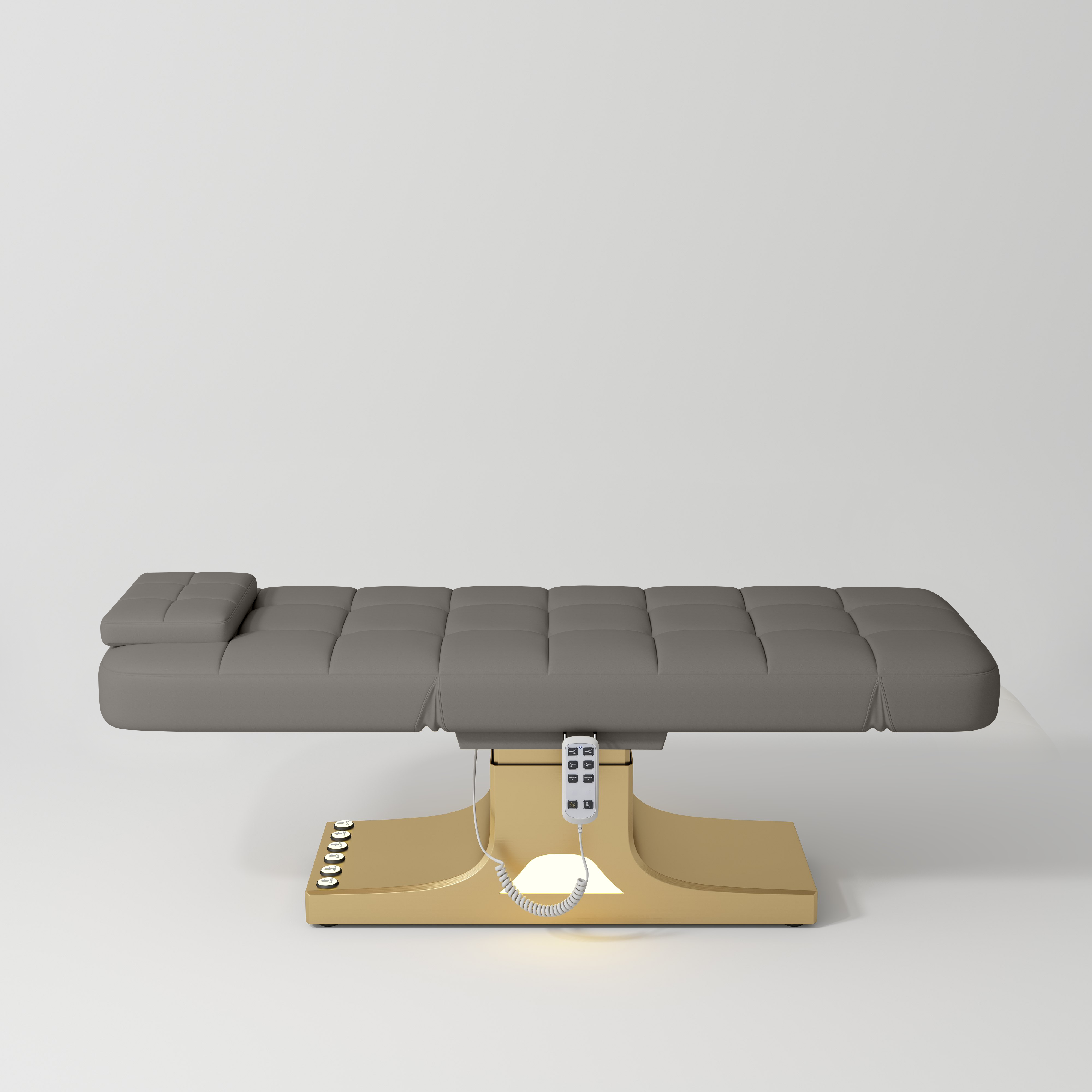 Saphir wersja A - luksusowe elektryczne łóżko kosmetyczne - Głęboki Popiel