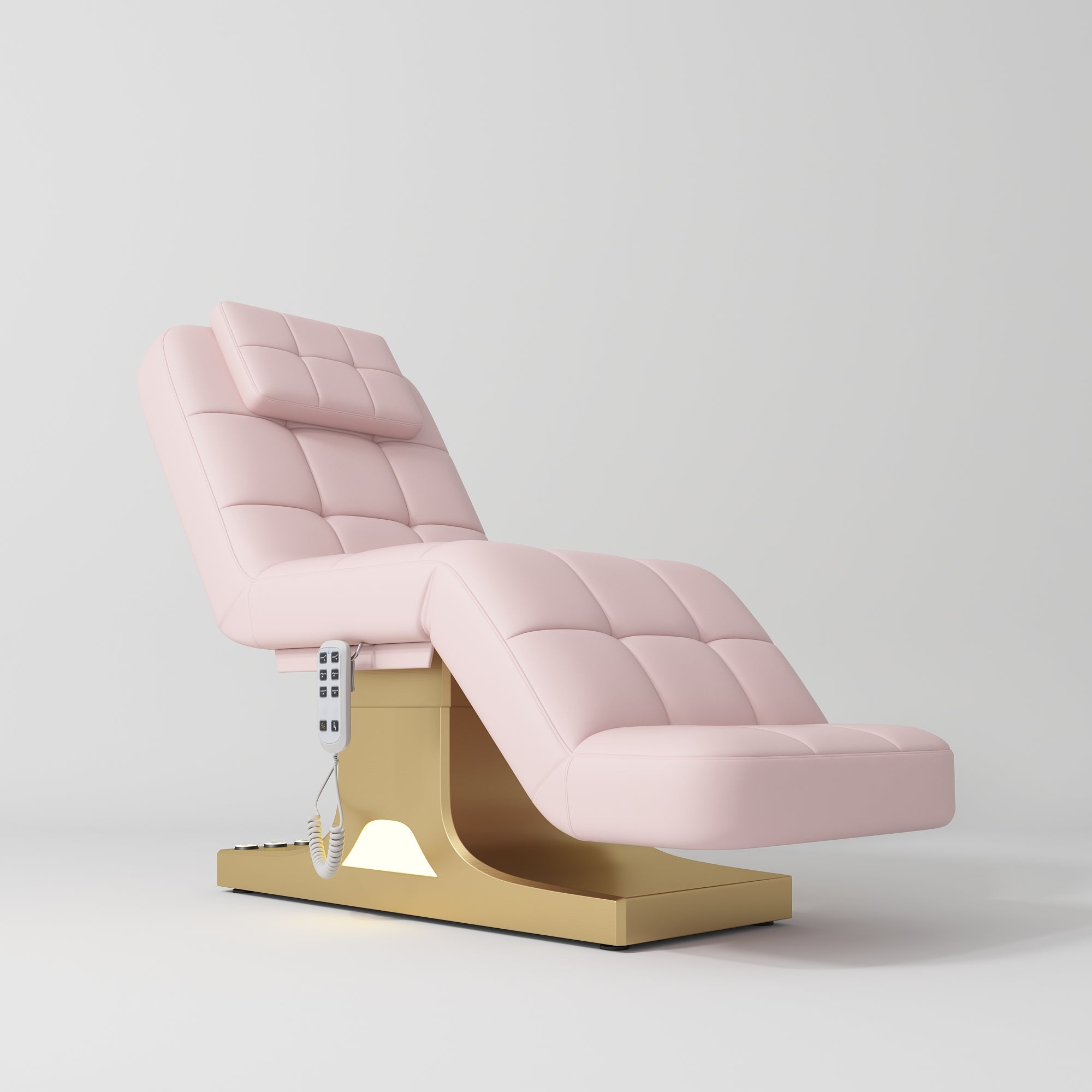 Saphir versione A - lettino cosmetico elettrico di lusso - Rosa Chiaro