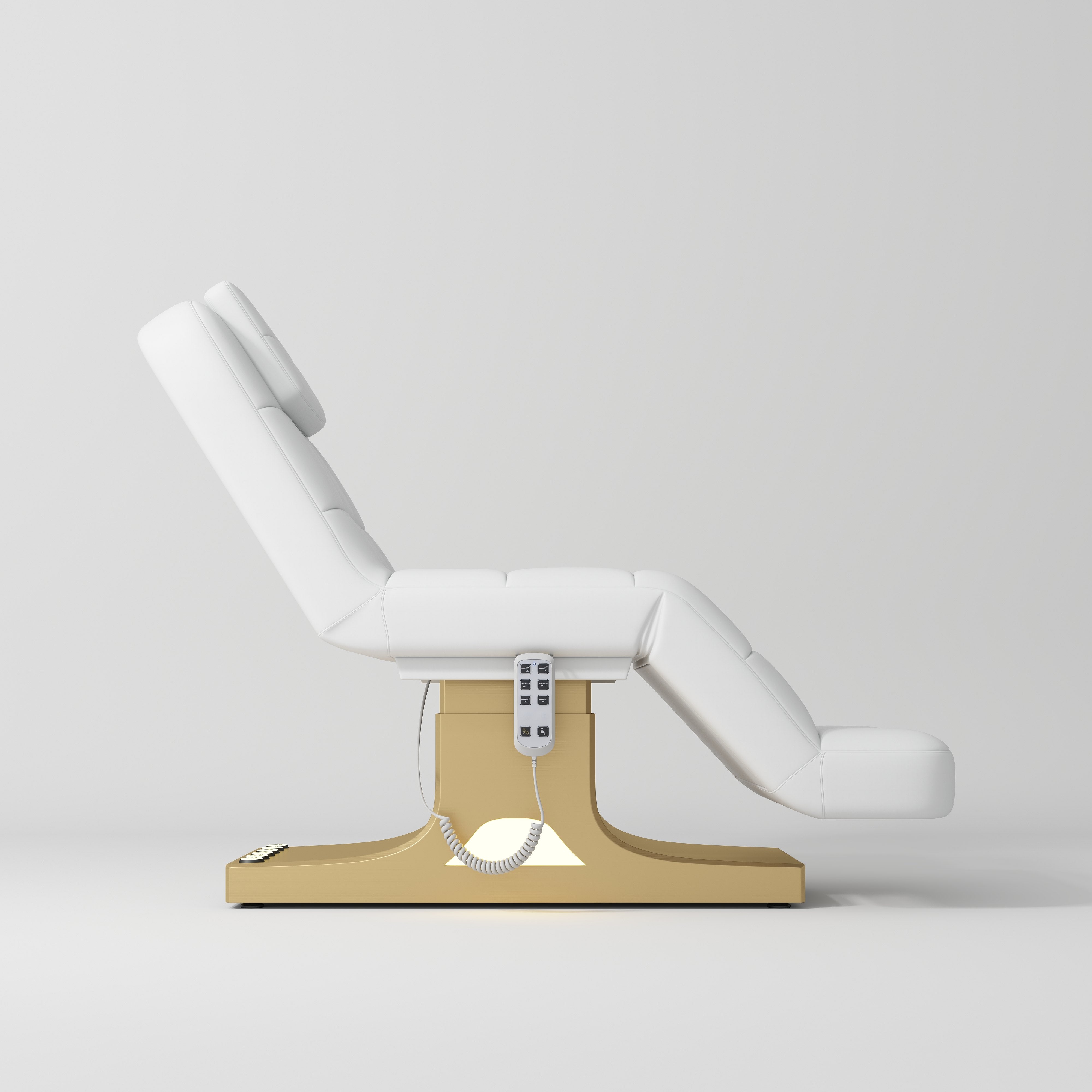 Saphir wersja A - luksusowe elektryczne łóżko kosmetyczne - Biały