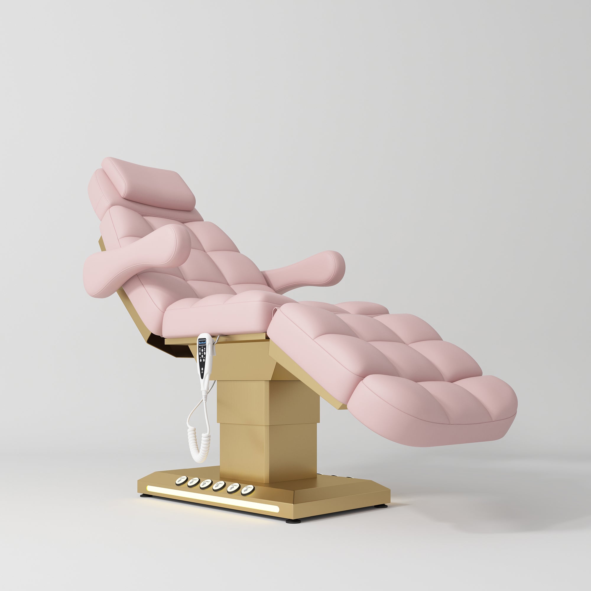 Luksusowe elektryczne łóżko kosmetyczne Orielle wersja B - Różowy