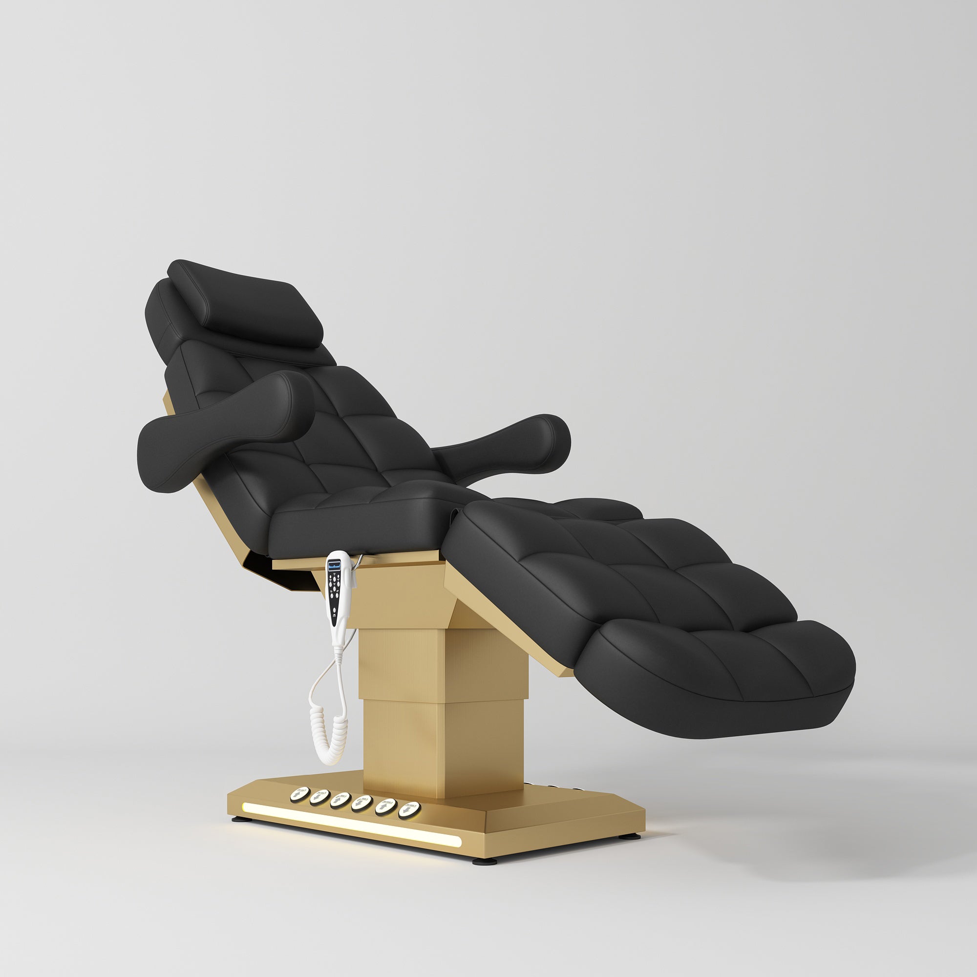 Luksusowe elektryczne łóżko kosmetyczne Orielle wersja B - Czarny