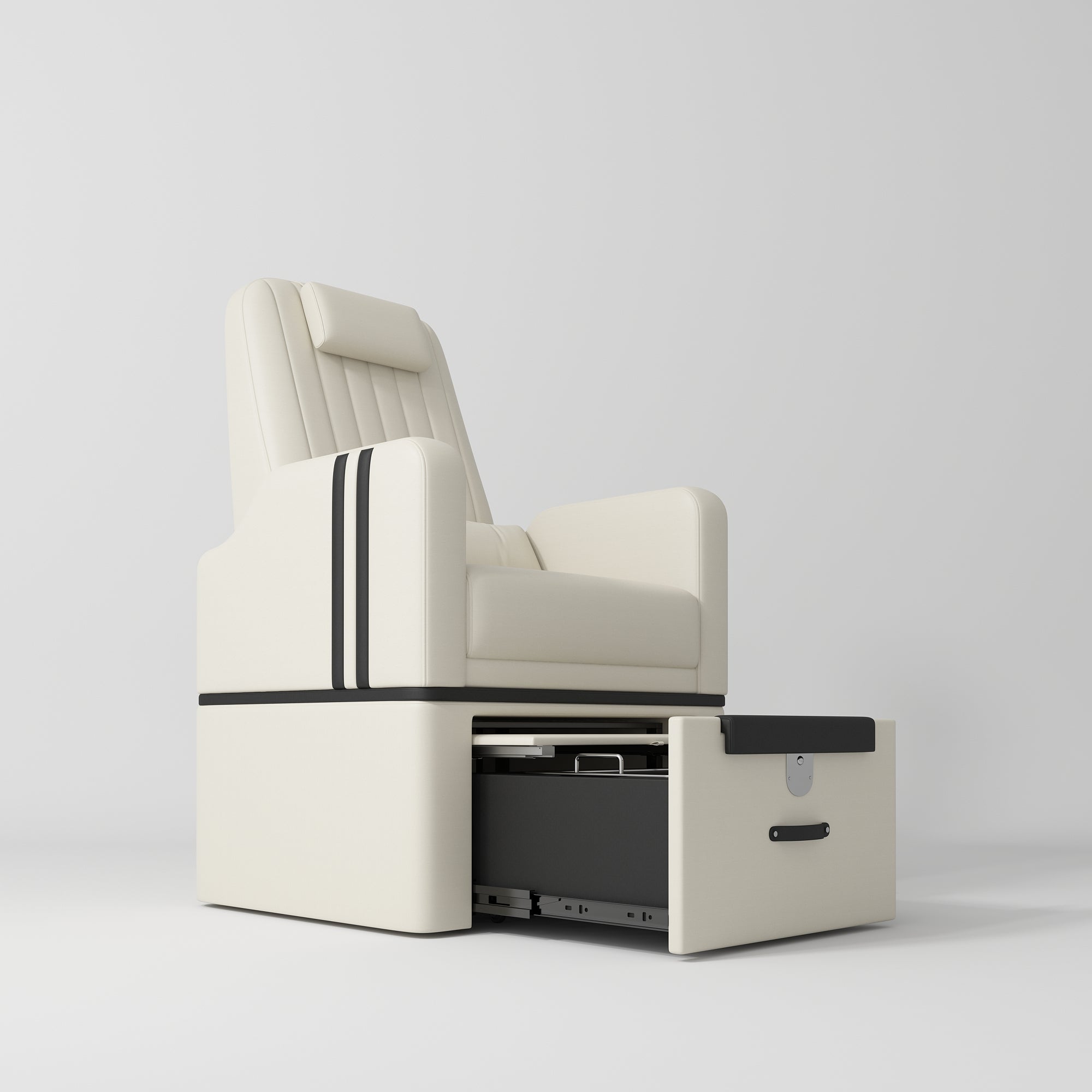 Perle – luksusowy fotel do pedicure bez instalacji wodnej - Kremowy