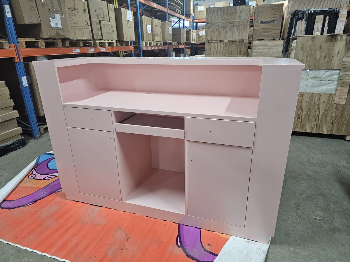 OUTLET 17 - Kosmetikrezeption Averne LED – Empfangstresen für den Salon 180cm - Rosa