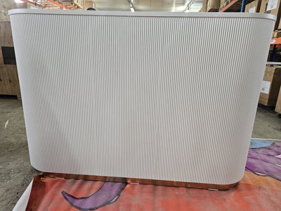 OUTLET 19 - Kosmetická recepce Averne LED – recepční pult do salonu 180cm - Bílá