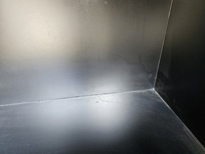 OUTLET 42 - Recepcja kosmetyczna Averne LED – lada recepcyjna do salonu 140cm - Czarny