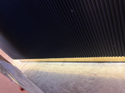 OUTLET 8 - Kozmetický recepčný pult Averne LED – recepčný pult do salónu 140cm - Čierny