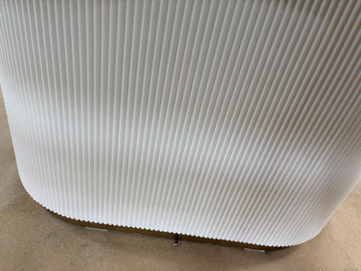 OUTLET 1 – Kosmetická recepce Averne LED – recepční pult do salonu, 100 cm – bílý