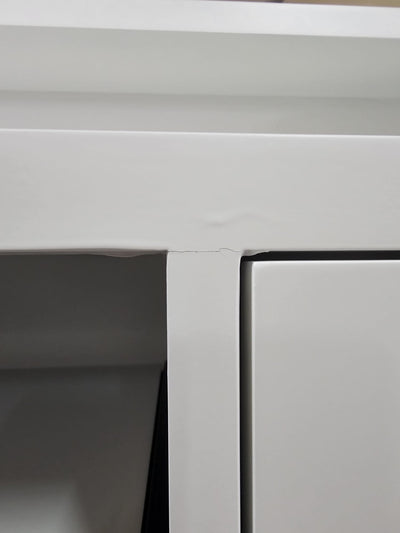 OUTLET 19 - Kosmetická recepce Averne LED – recepční pult do salonu 180cm - Bílá