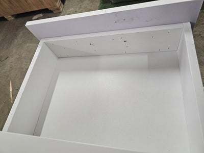 OUTLET 19 - Kosmetická recepce Averne LED – recepční pult do salonu 180cm - Bílá
