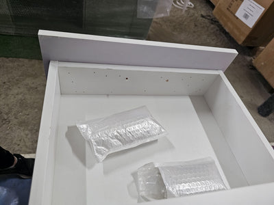 OUTLET 19 - Kosmetická recepce Averne LED – recepční pult do salonu 180cm - Bílá
