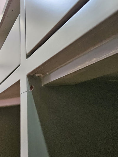 OUTLET 50 - Kosmetická recepce Averne LED – recepční pult do salonu 180cm - Olivová