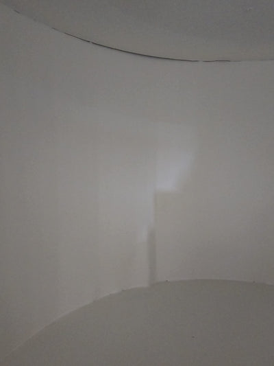 OUTLET 44 - Kosmetikos registratūra Averne LED – 180cm registratūros stalas salonui - Balta