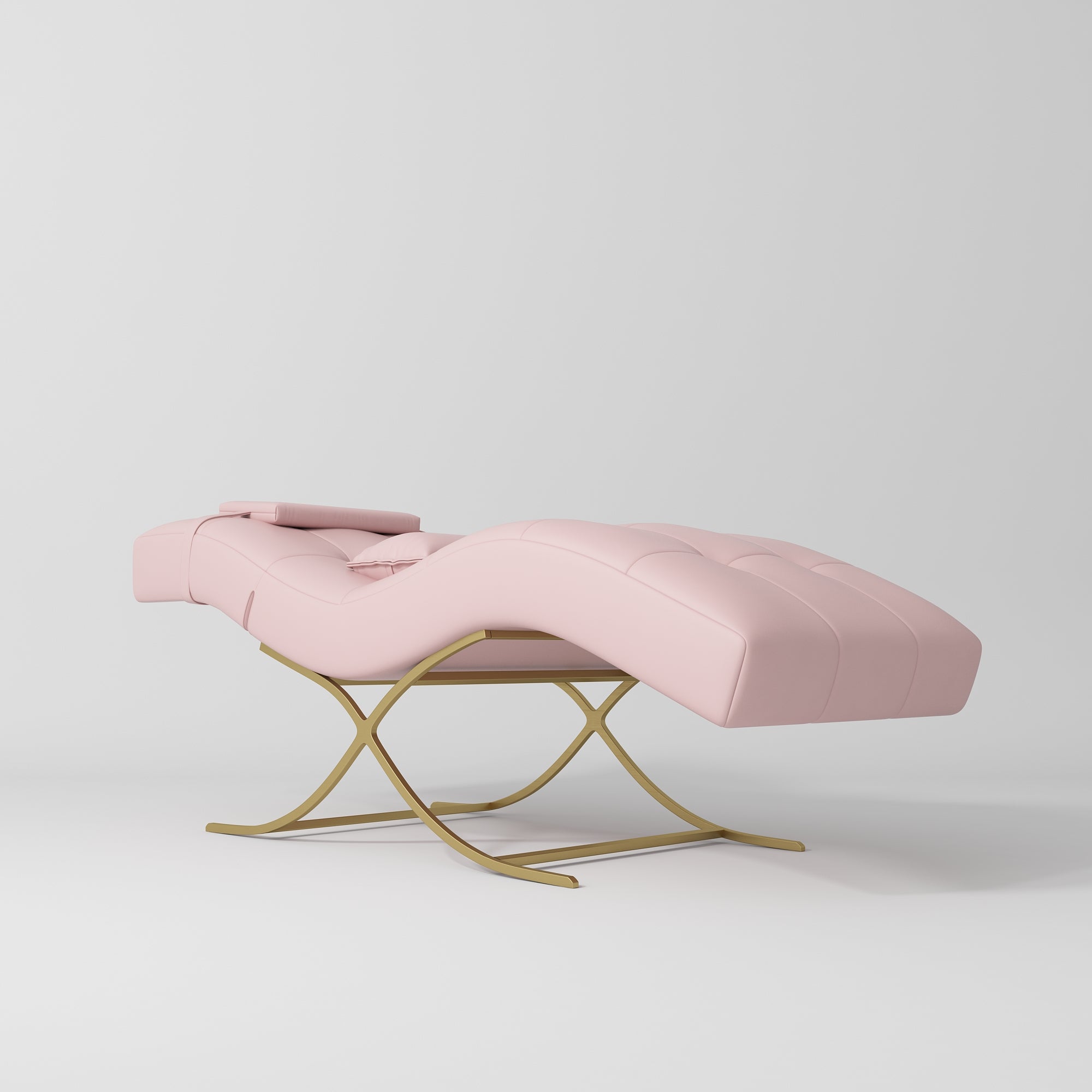 Łóżko kosmetyczne do stylizacji rzęs Elegance | Luksus i Komfort - Różowy