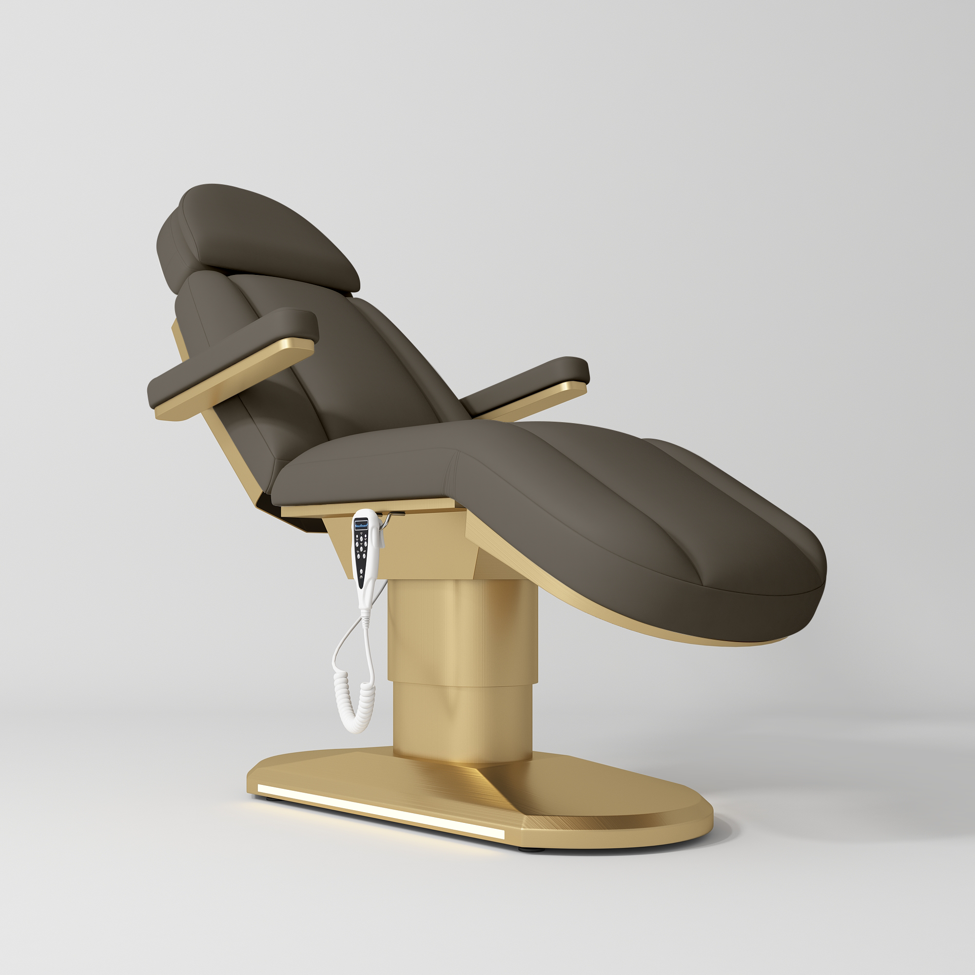 Elektryczne łóżko do zabiegów i stylizacji rzęs Étoile - Czekoladowa Mocha