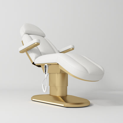 Complete White Salon Étoile Set - Electric Bed, Chair, Lamp and Cosmetic Assistant